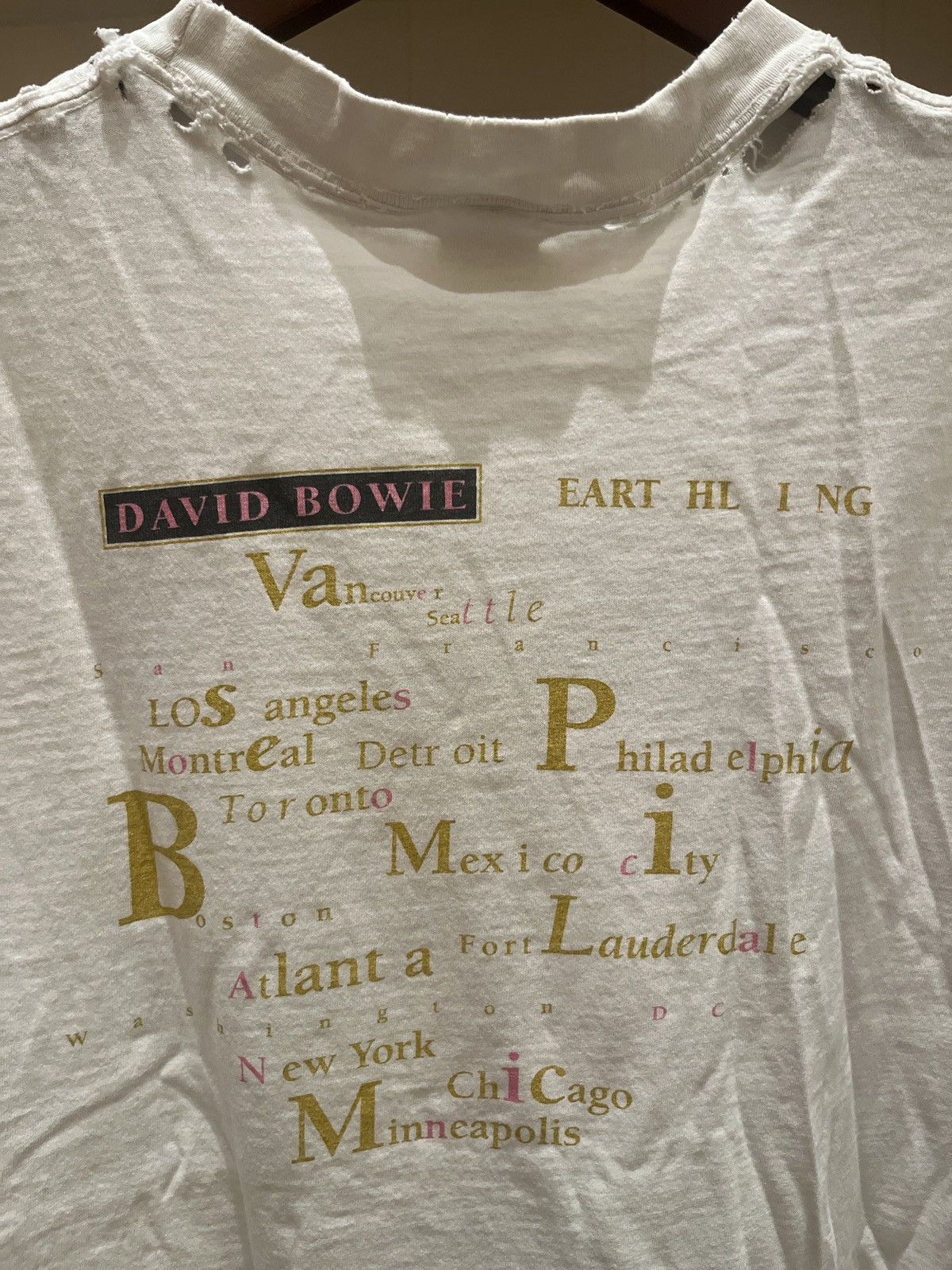Vintage Band Tee x David Bowie Tour Size US L / EU 52-54 / 3 - 5 Thumbnail