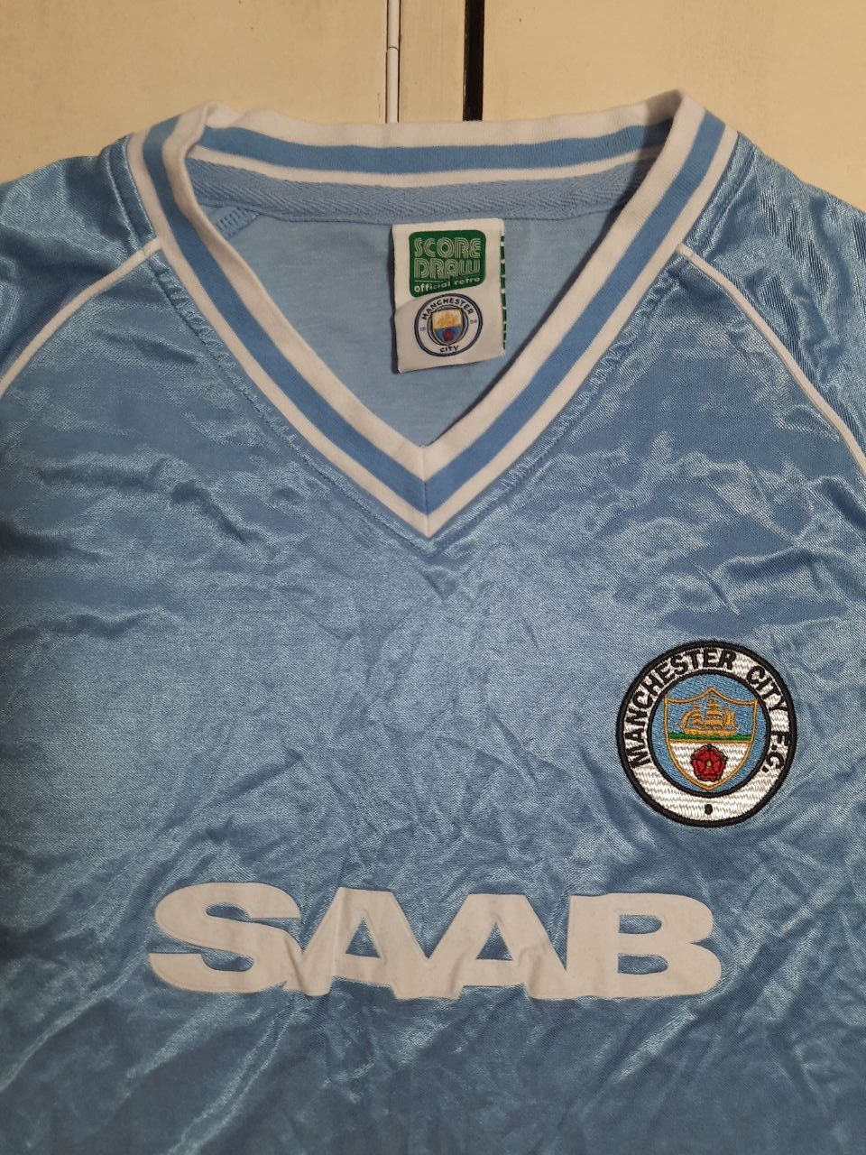 Other Score Draw Manchester City Jersey 1982-1983 Size US XL / EU 56 / 4 - 6 Thumbnail