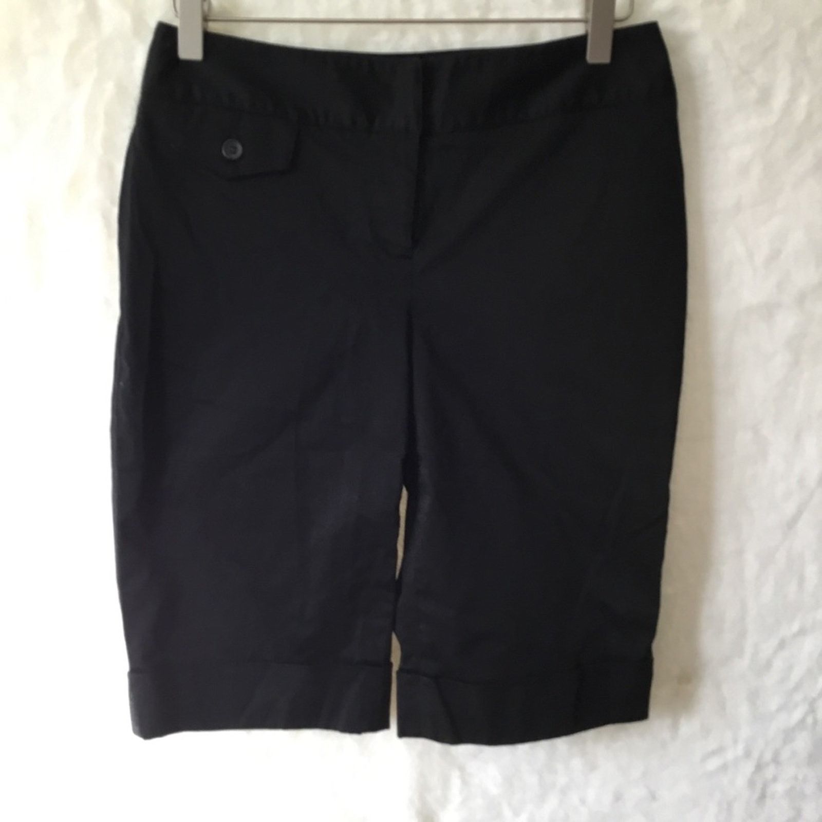 Other Style & Co. Black Stretch Bermuda Shorts Size 27" / US 4 / IT 40 - 1 Thumbnail