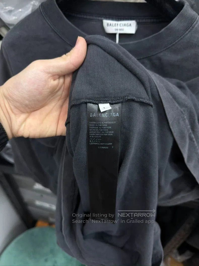 Balenciaga Balenciaga Bat Logo Short Sleeve T. Size US L / EU 52-54 / 3 - 4 Thumbnail
