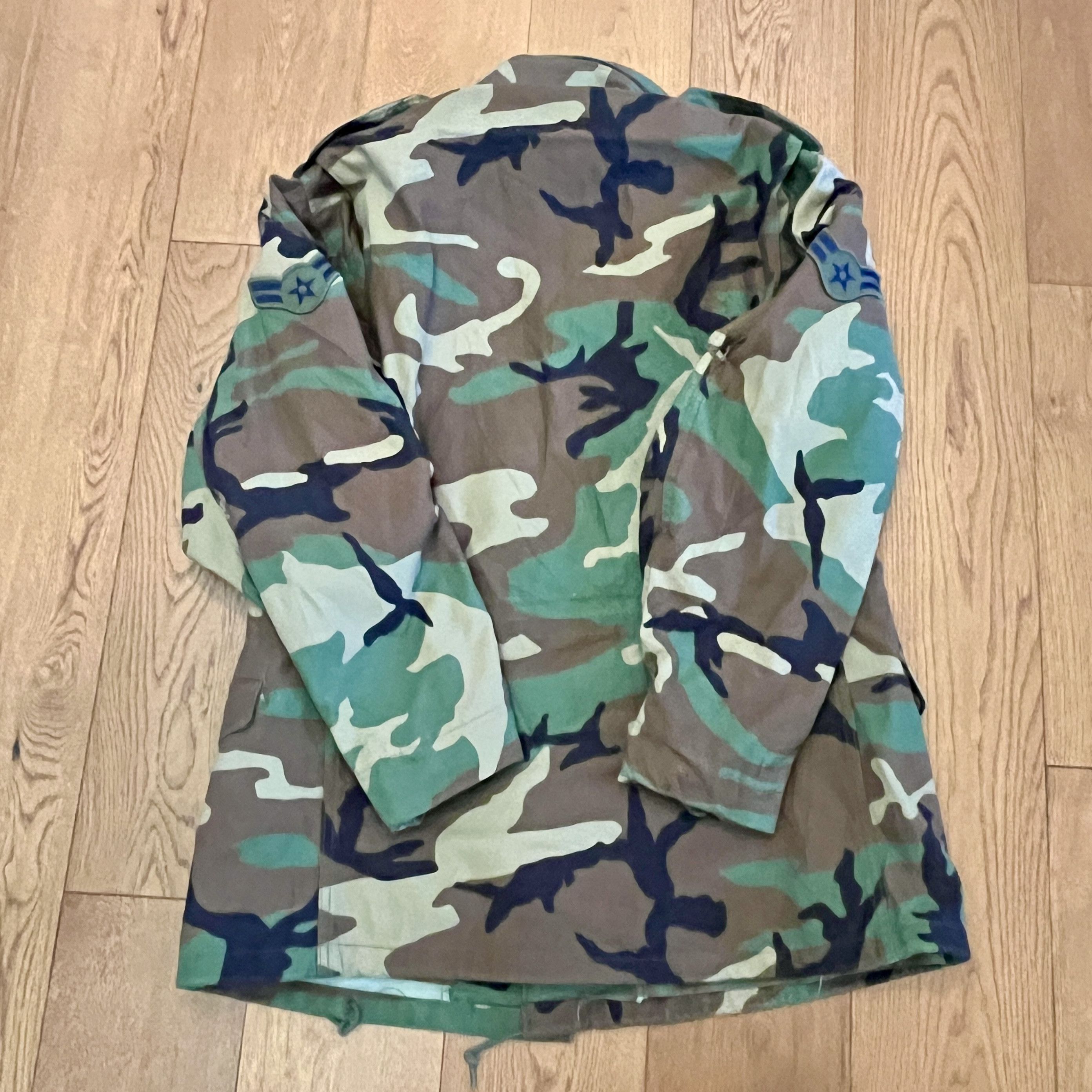Vintage Vintage 1996 US Air Force Woodland Camo M-65 Field Jacket Size US M / EU 48-50 / 2 - 6 Thumbnail