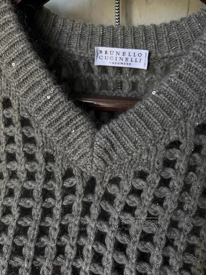 Brunello Cucinelli Brunello Cucinelli 2023 Sequin Cashmere Sweater. Size US M / EU 48-50 / 2 - 2 Thumbnail