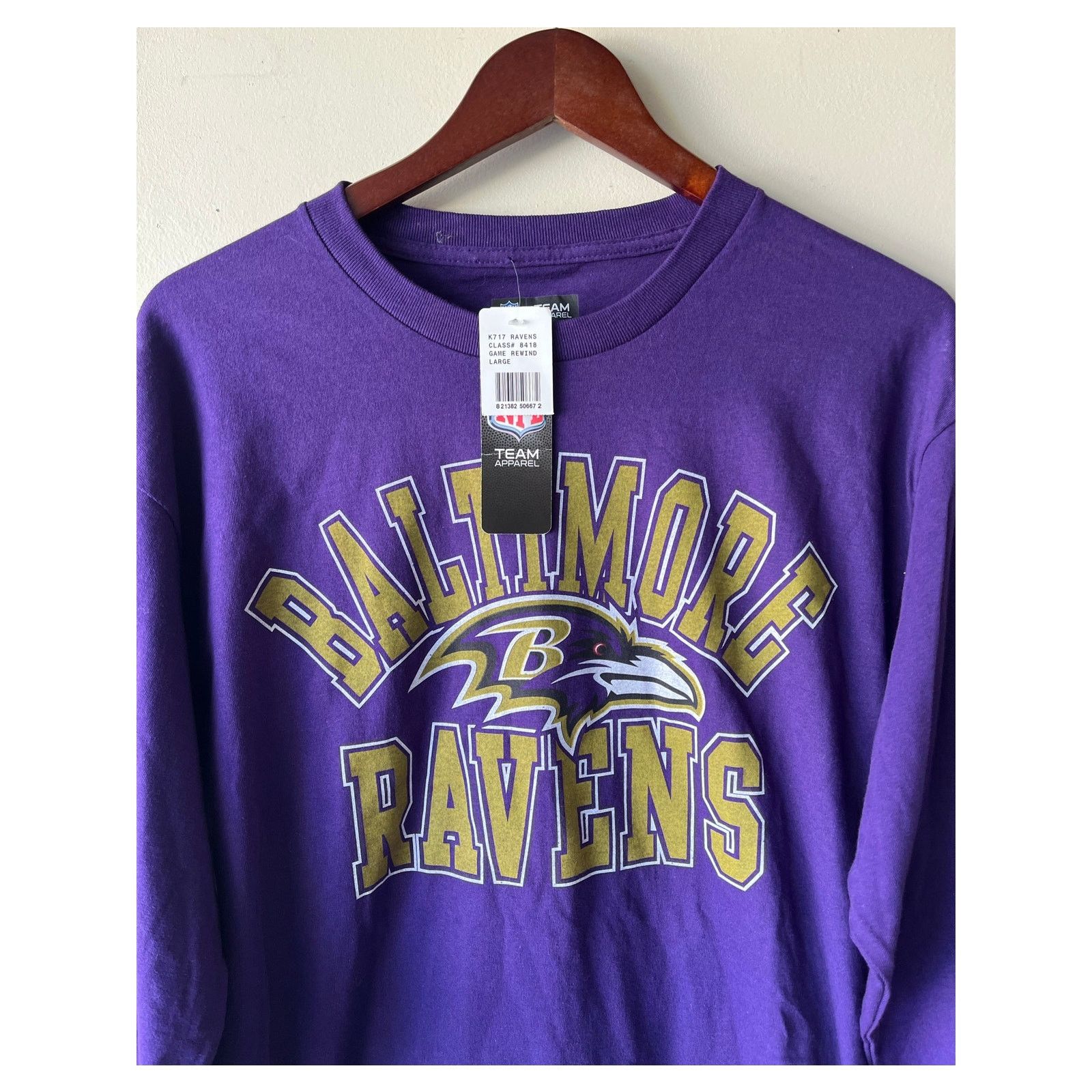 NFL NFL Team Apparel Baltimore Ravens Mens Large T-Shirt NWT Size US L / EU 52-54 / 3 - 2 Thumbnail