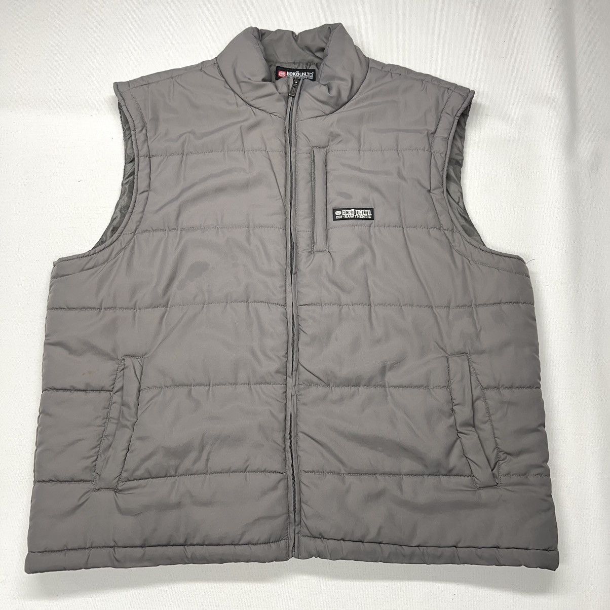 Ecko Unltd. × Vintage Ecko Unltd Vest Puffer Full Zip Padded Pocket Logo Y2K Size US XXL / EU 58 / 5 - 1 Thumbnail