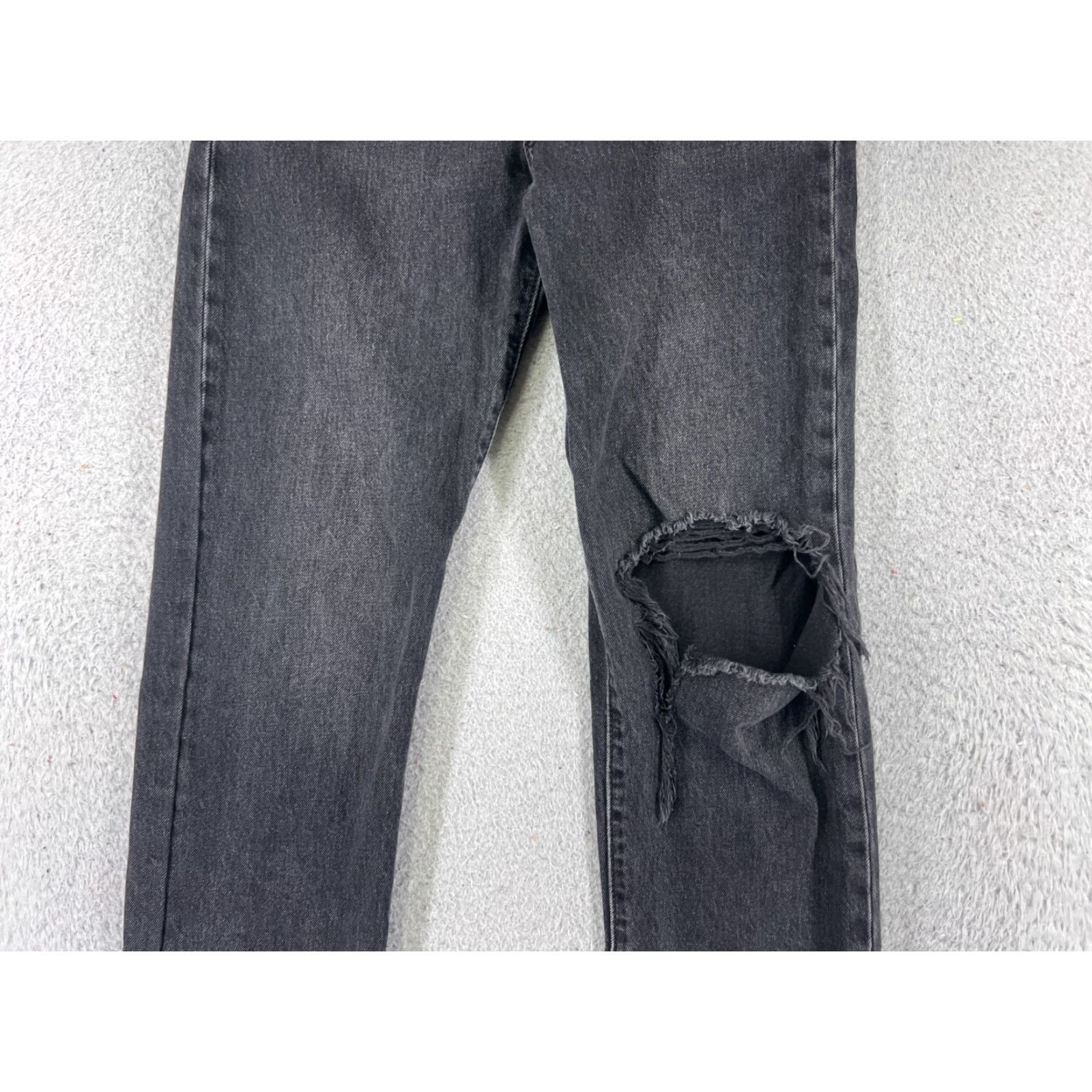 Levi's Levi's Wedgie Fit Jeans Womens 26x26 Black Denim 500 Series Stretch Straight Vintage: No Size 26" / US 2 / IT 38 - 3 Thumbnail