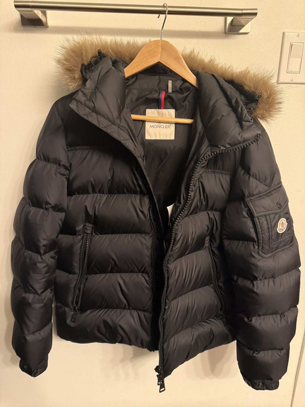 Moncler Short Down Jacket - Real Fur - Size 2 (M)