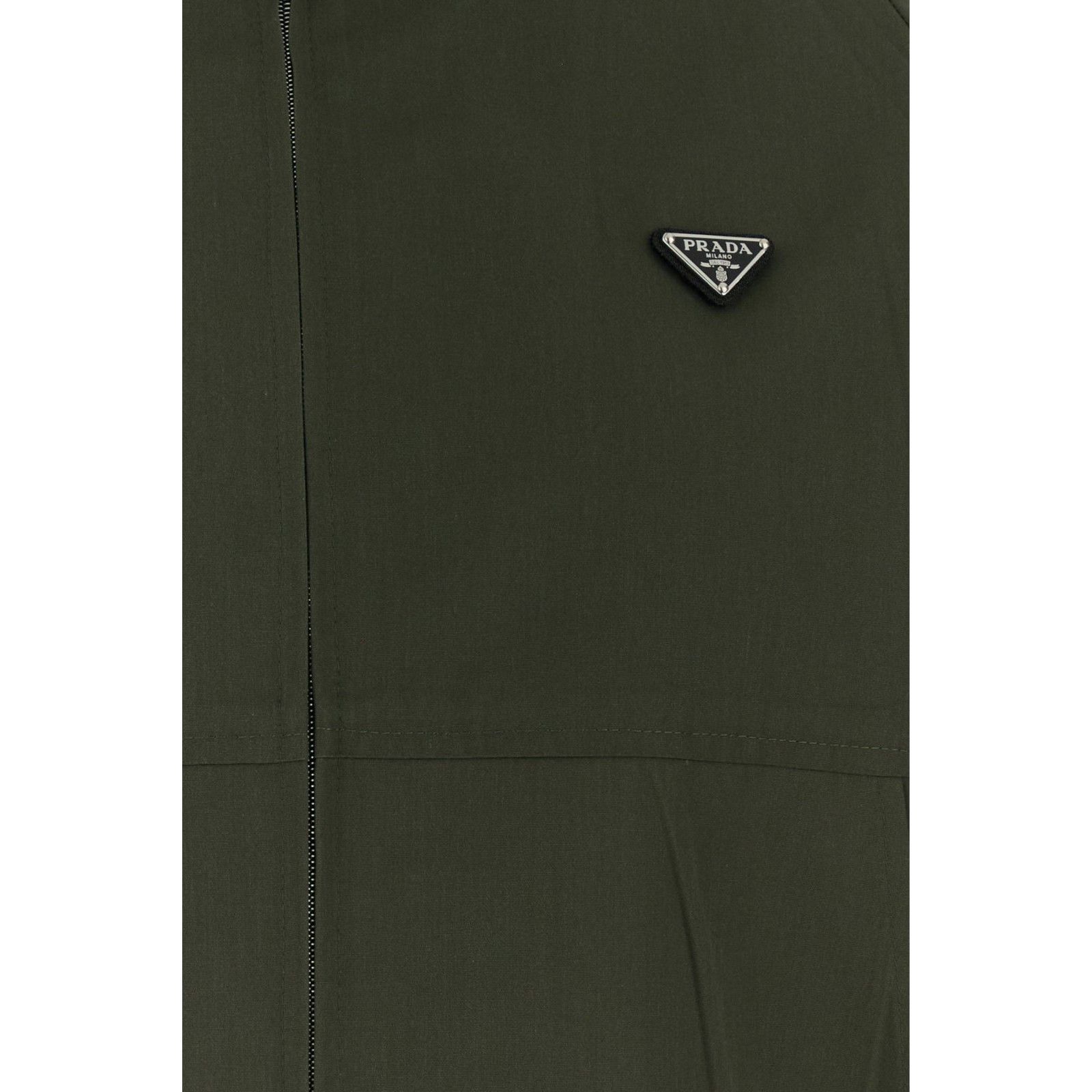 Prada PRADA Army Green Poplin Bomber Jacket New And Authentic (Wom Size M / US 6-8 / IT 42-44 - 3 Thumbnail