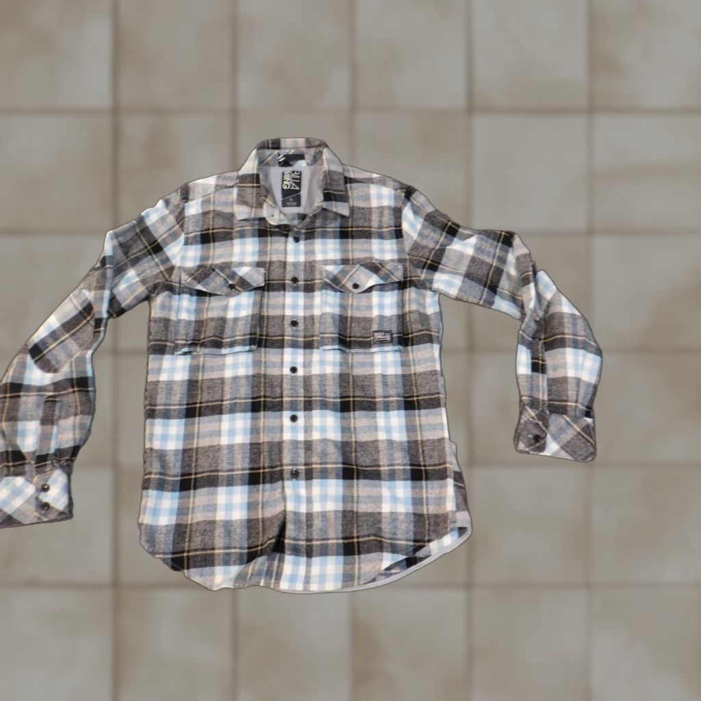 Billabong Billabong Shirt Mens Small Gray Plaid Button-Up Long Sleeve Cotton Nylon Flannel Outdoor Classic Button-Down Collared Button 1990s? Size US S / EU 44-46 / 1 - 1 Thumbnail