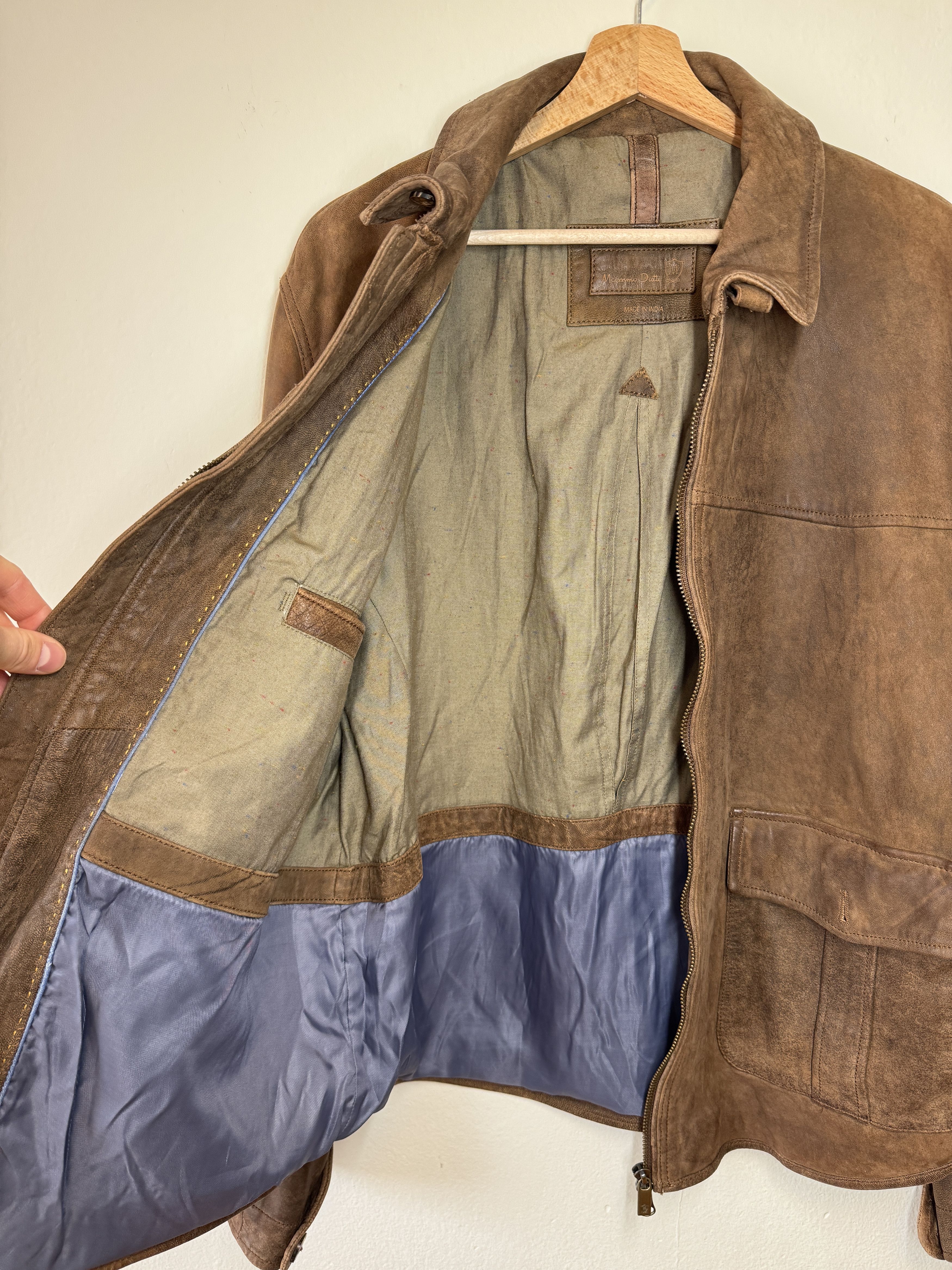 Massimo Dutti Massimo Dutti lamb sheep leather jacket brown XXL Size US XXL / EU 58 / 5 - 8 Thumbnail