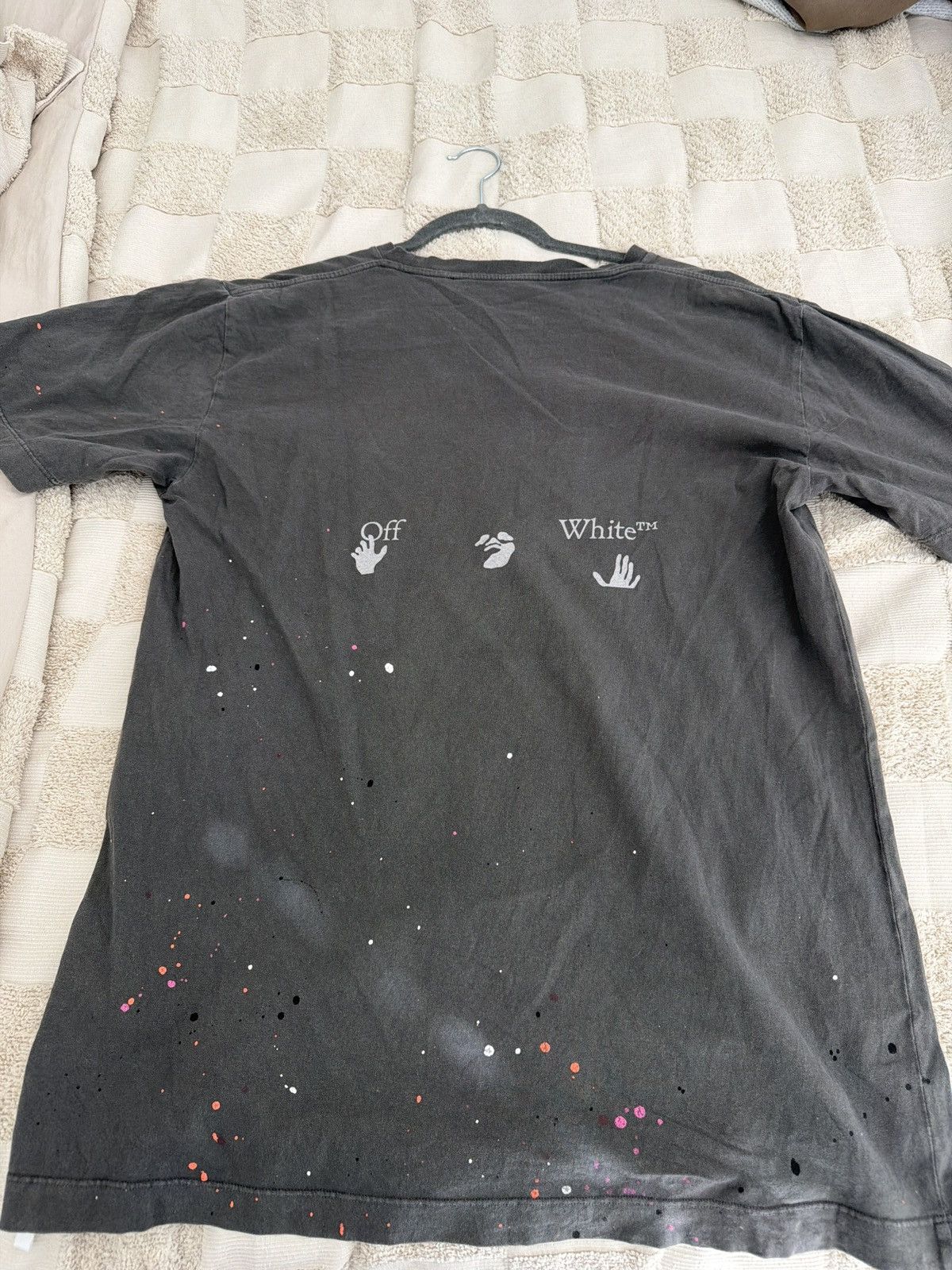 Off-White OFF WHITE VINTAGE PAINT SPLATTER T SHIRT Size US L / EU 52-54 / 3 - 2 Thumbnail