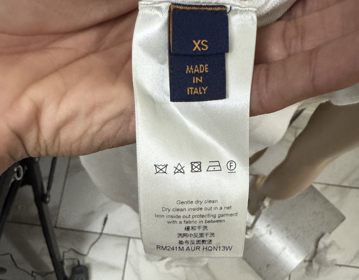 Louis Vuitton Louis Vuitton Short-sleeved Cotton Crewneck - Blanc Lait Size US XS / EU 42 / 0 - 4 Thumbnail
