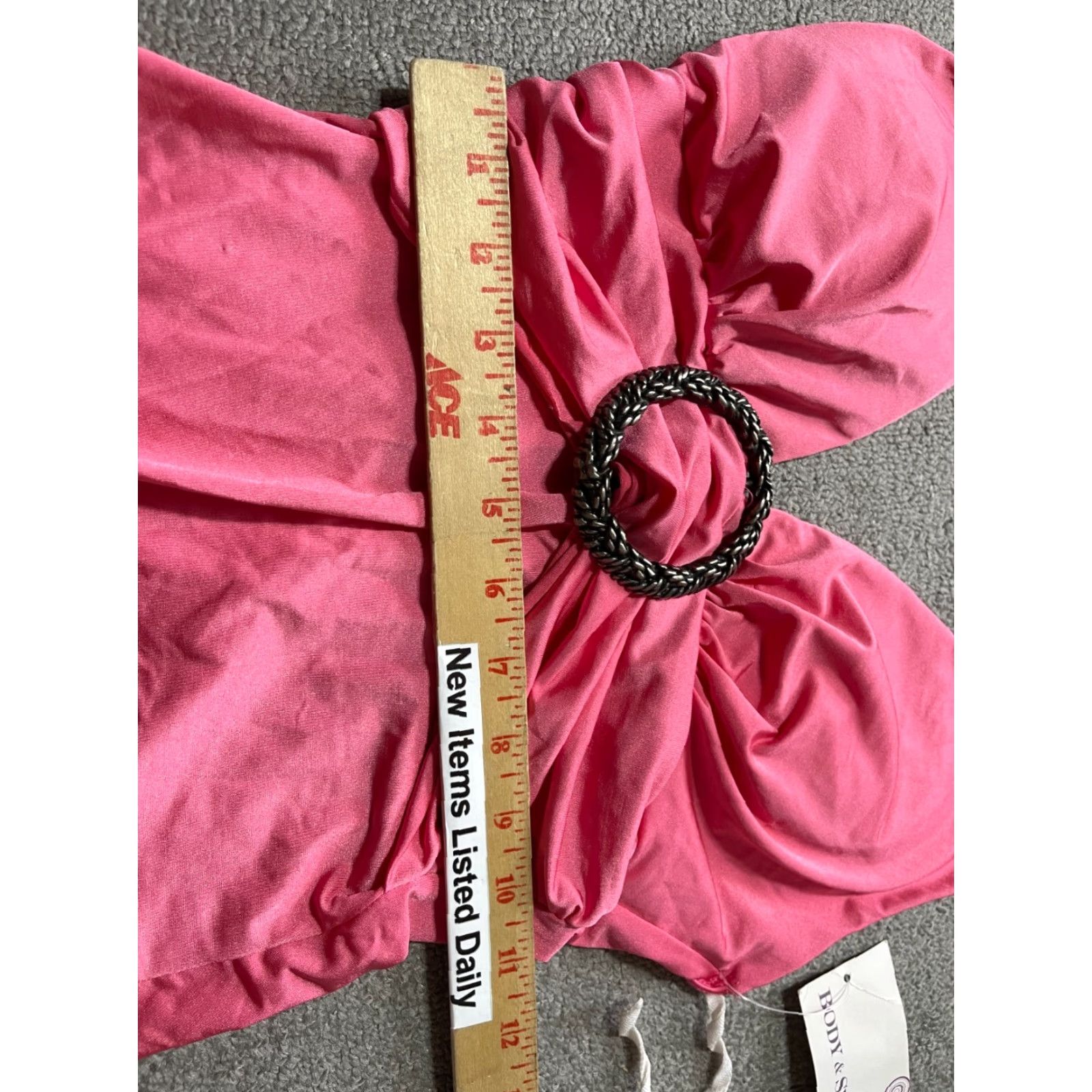 Swims VINTAGE Va VA Voom Swim Top Womens M Medium Pink With Tags Small Stain M Women's Sz Size M Size M / US 6-8 / IT 42-44 - 5 Thumbnail