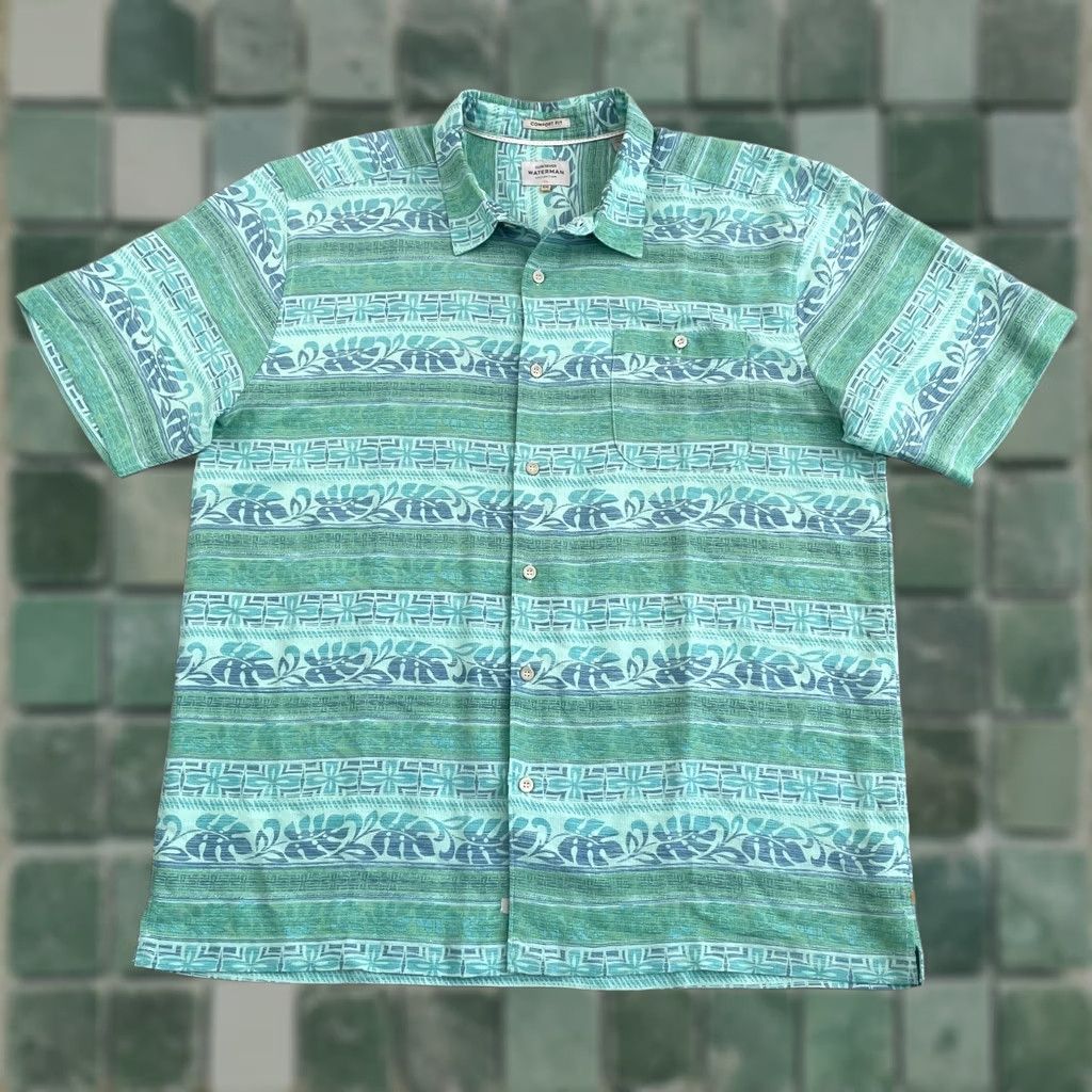Quiksilver Quiksilver Waterman Shirt Men 2XL Multicolor Floral Tribal Short Sleeve Button-Up Casual Beach Hawaii Surf Mens Size US XXL / EU 58 / 5 - 1 Thumbnail