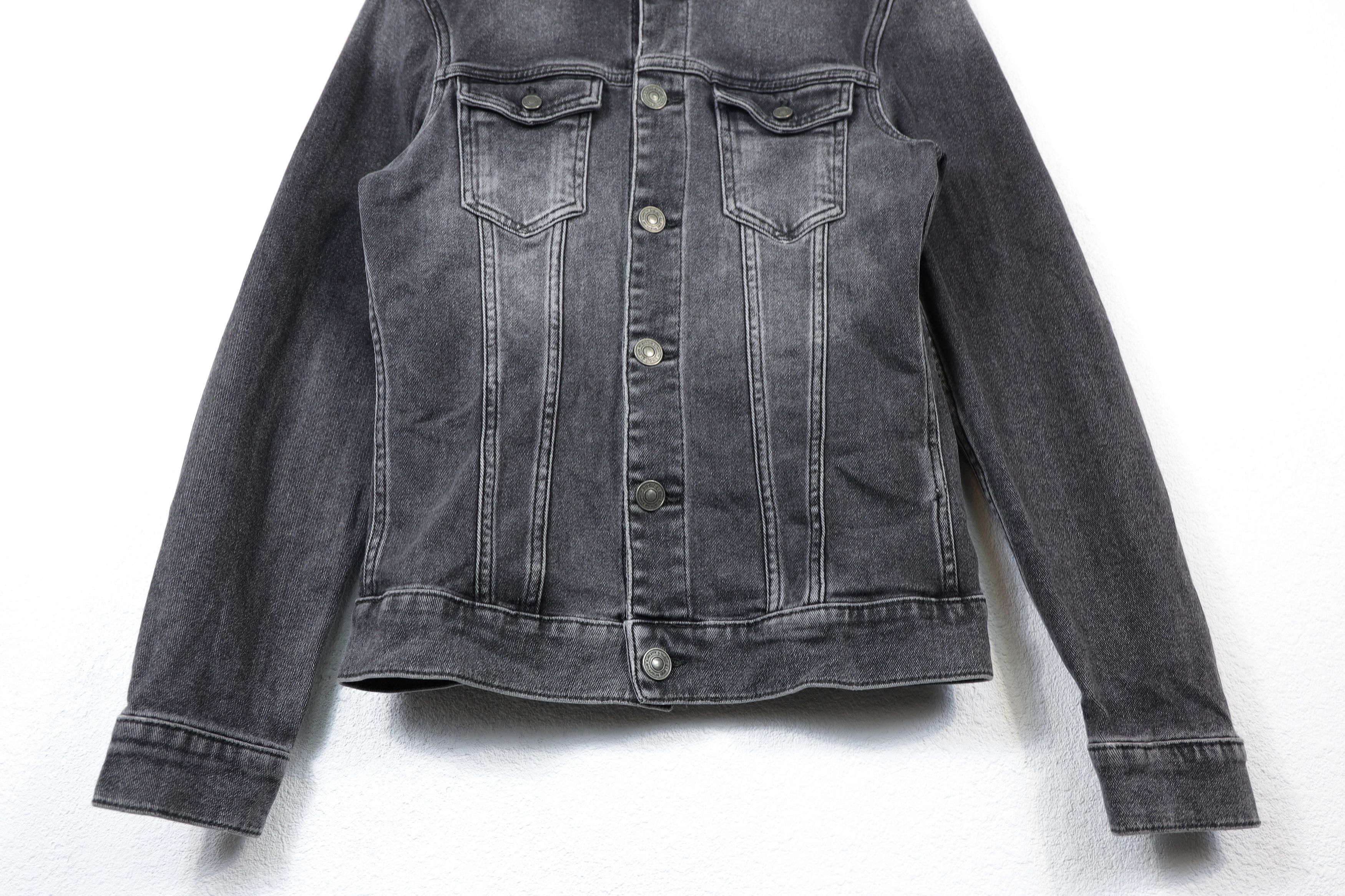 Allsaints Allsaints Jeans Track Suede Collar Creagan Denim Jacket Size US XS / EU 42 / 0 - 3 Thumbnail
