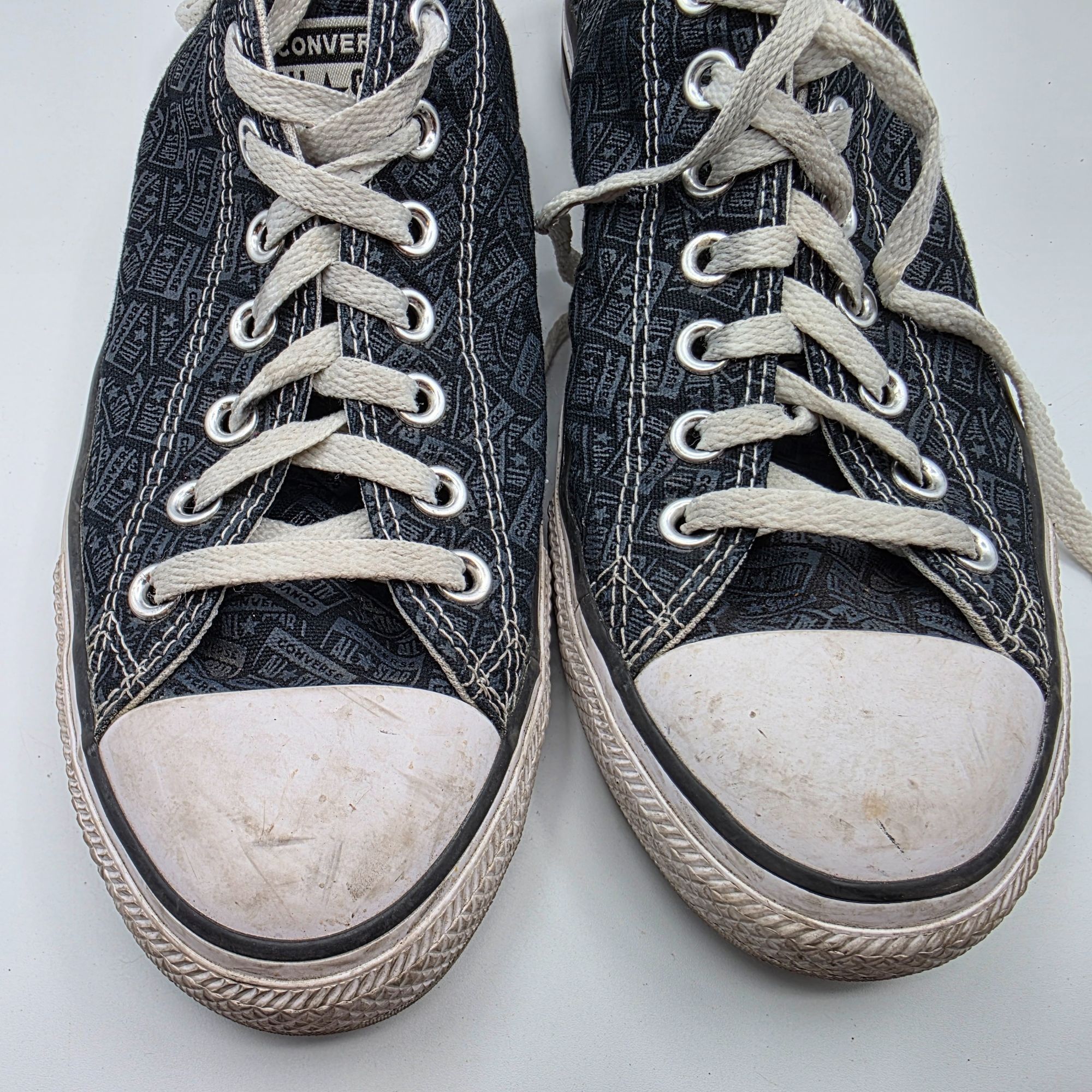 Converse Converse All Star Low Allover License Plate Prints Mens Size Size US 9 / EU 42 - 10 Thumbnail