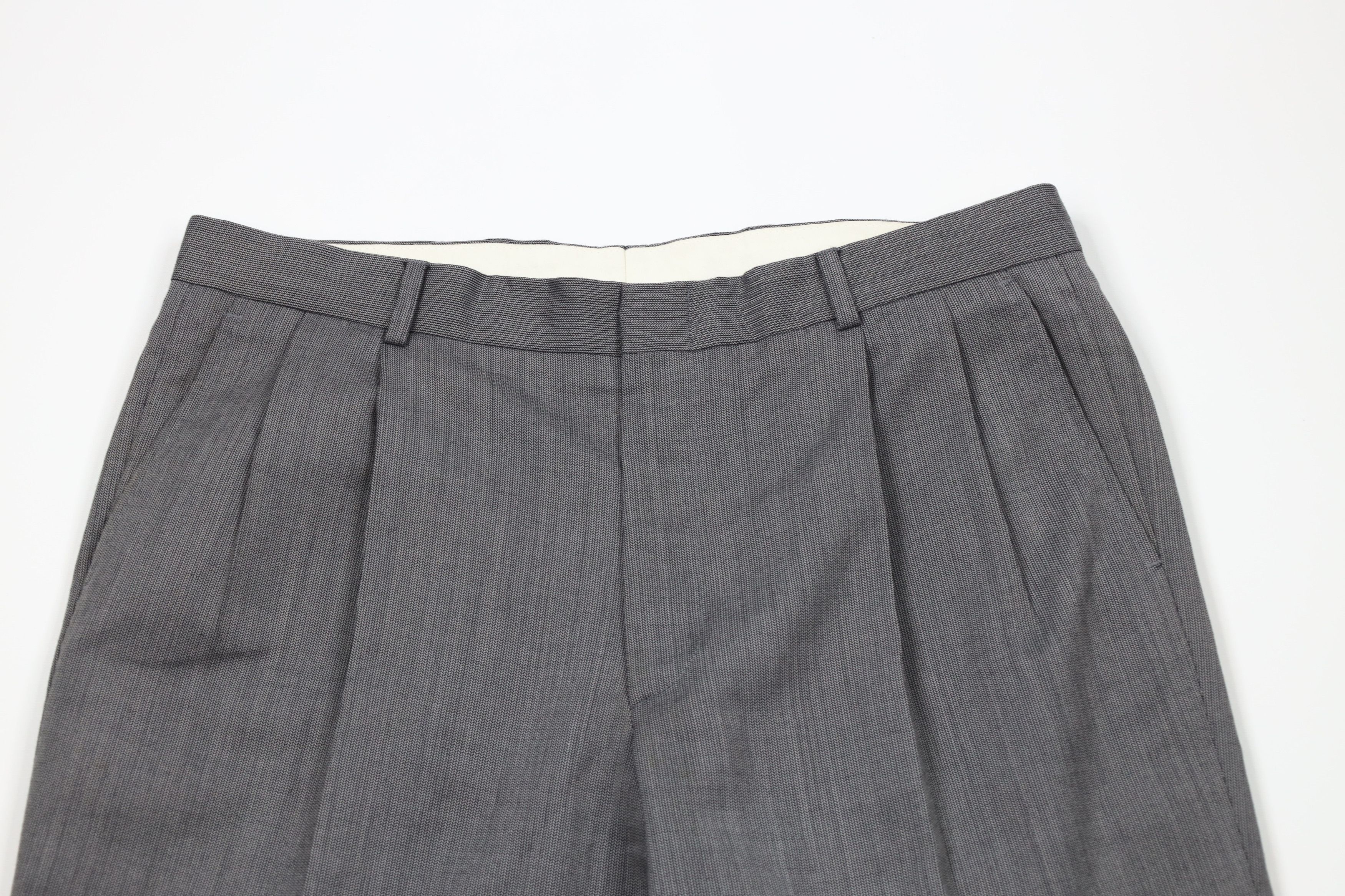 Vintage Vintage 90s Streetwear Wool Blend Wide Leg Chino Pants Size US 36 / EU 52 - 2 Thumbnail
