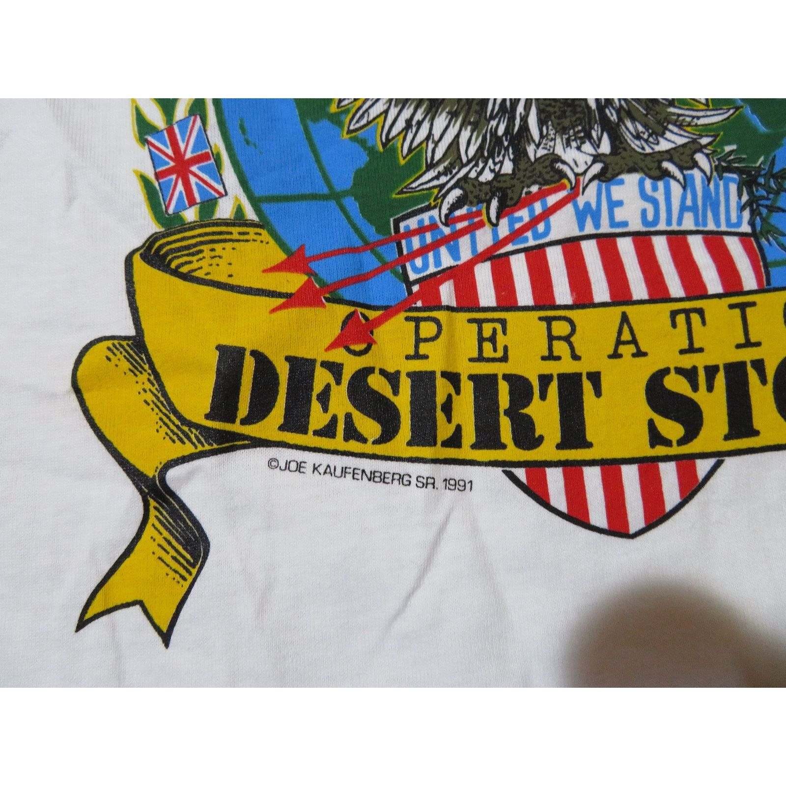 Anvil Vintage Desert Storm 1991 White T-Shirt Anvil Youth Sz Lg Size US S / EU 44-46 / 1 - 5 Thumbnail