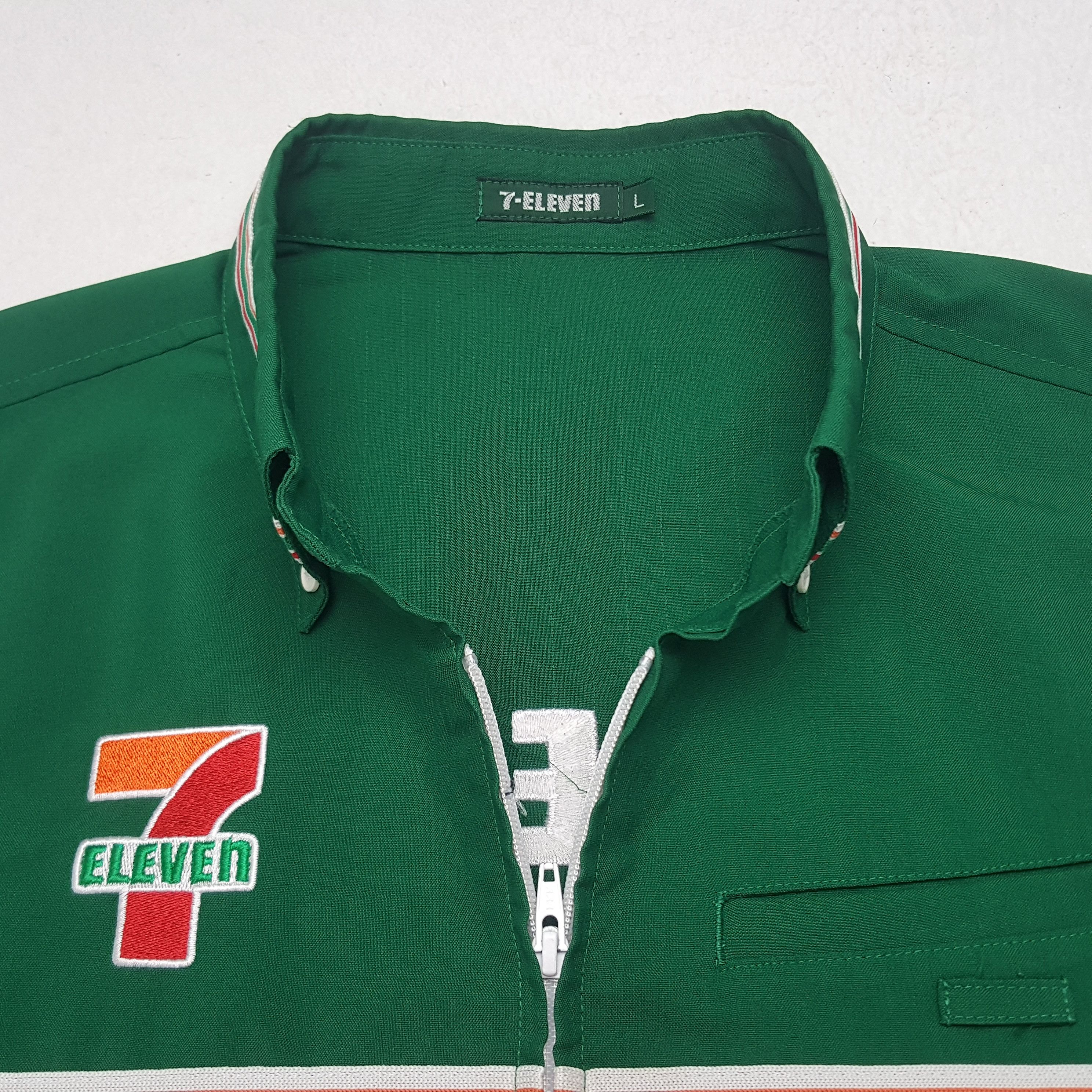 Japanese Brand × Vintage Vintage 7 Eleven Embroidery Logo Worker Zipper Jacket Size US L / EU 52-54 / 3 - 5 Thumbnail