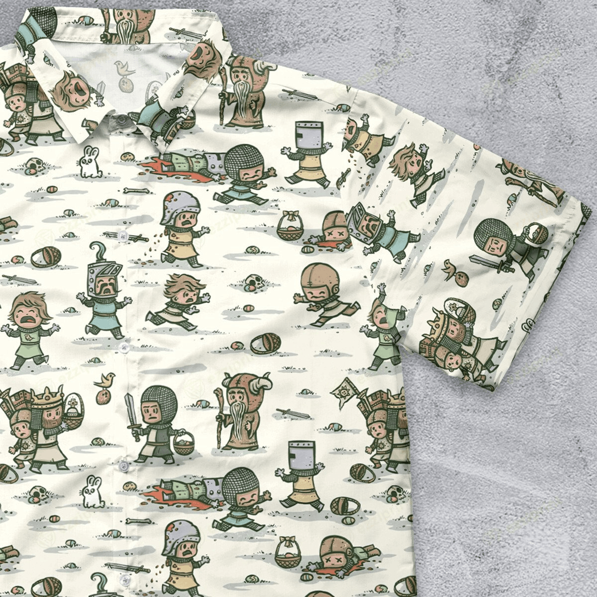 The Unbranded Brand Cute Killer Bunny Monty Python Button Down Shirt Size US S / EU 44-46 / 1 - 1 Thumbnail