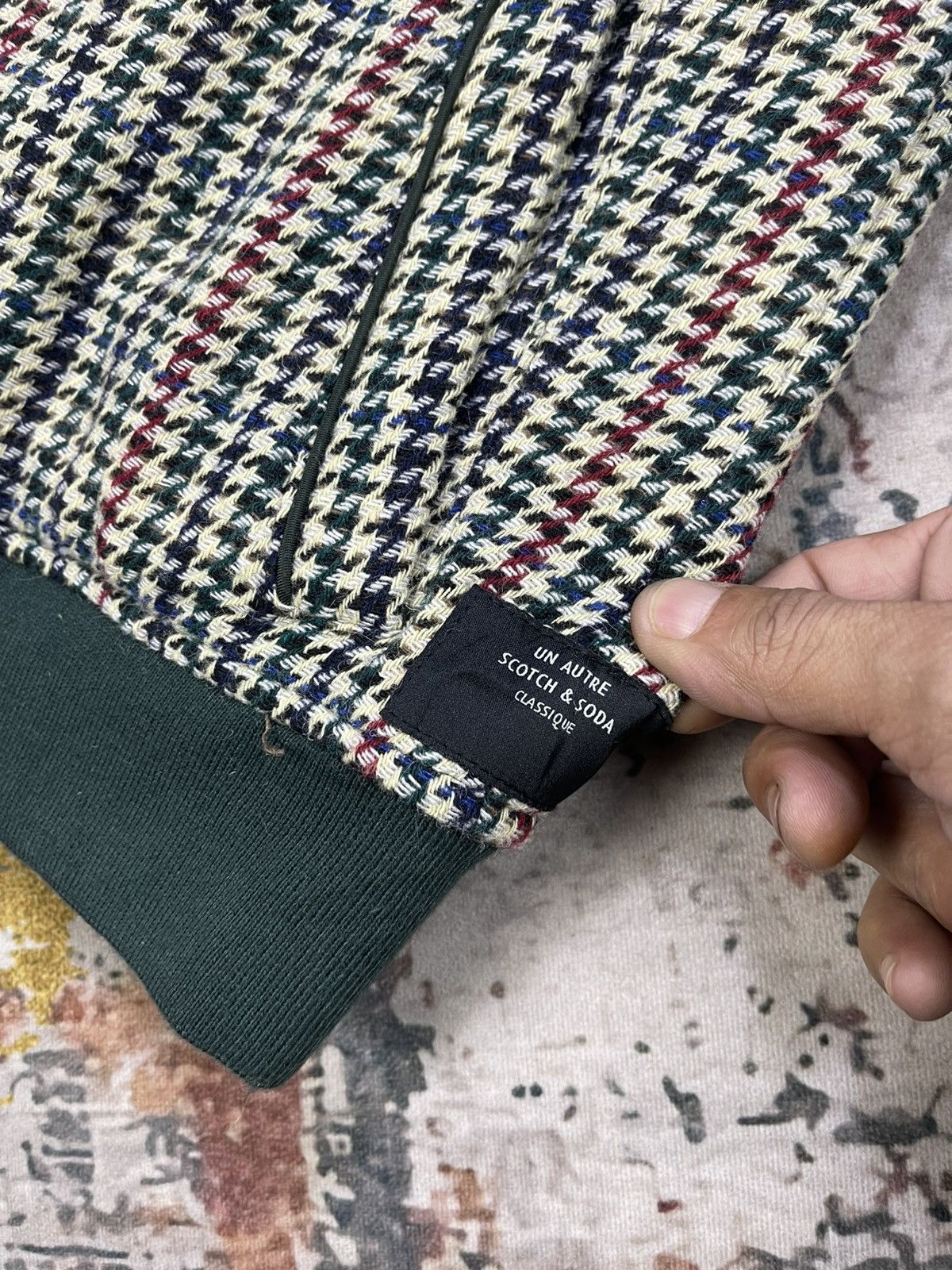Scotch & Soda Scotch & Soda Houndstooth Boa Bomber Jacket Size US S / EU 44-46 / 1 - 11 Thumbnail
