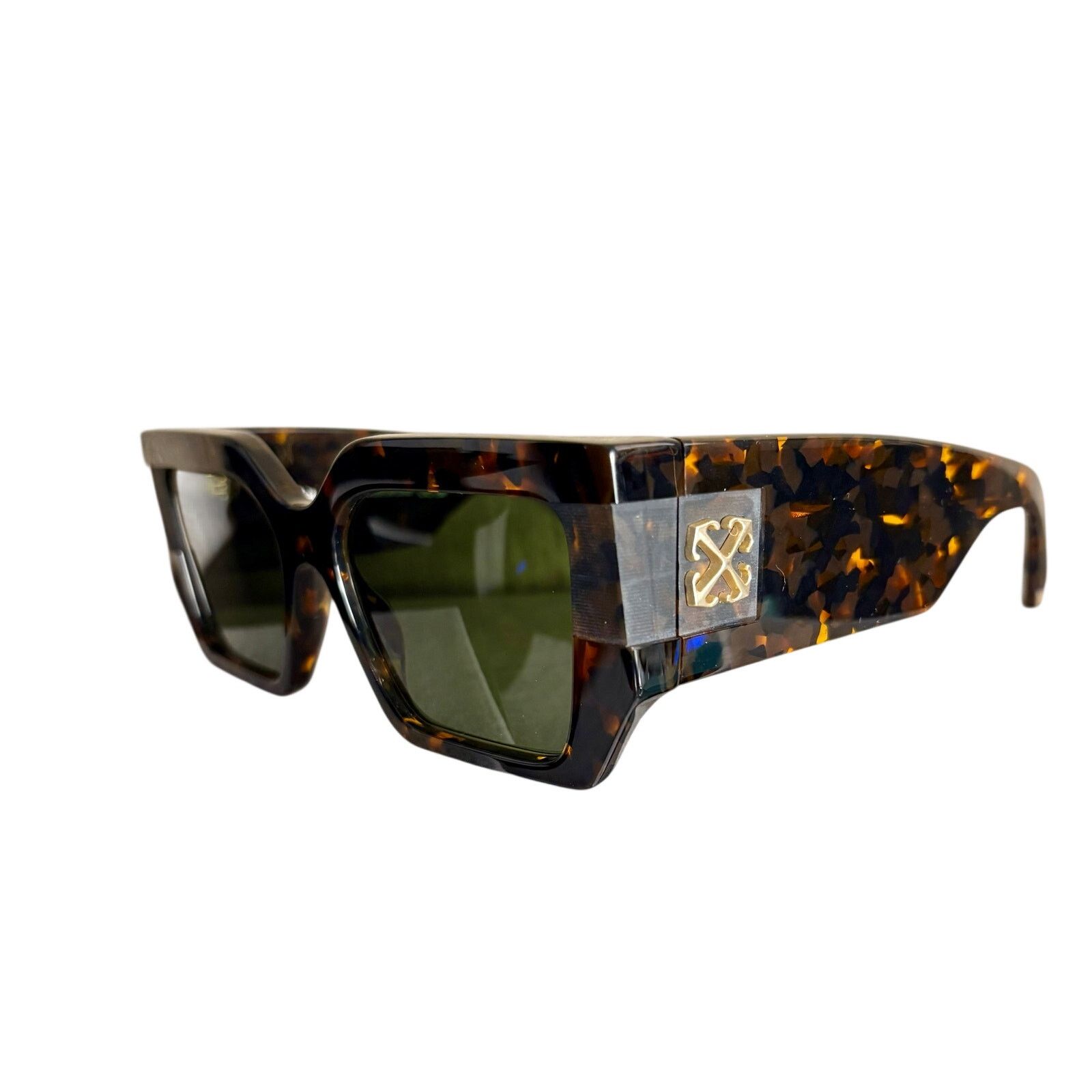 Off-White NEW Off-White Unisex Sunglasses - Dover, Havana Green. Size ONE SIZE - 2 Thumbnail