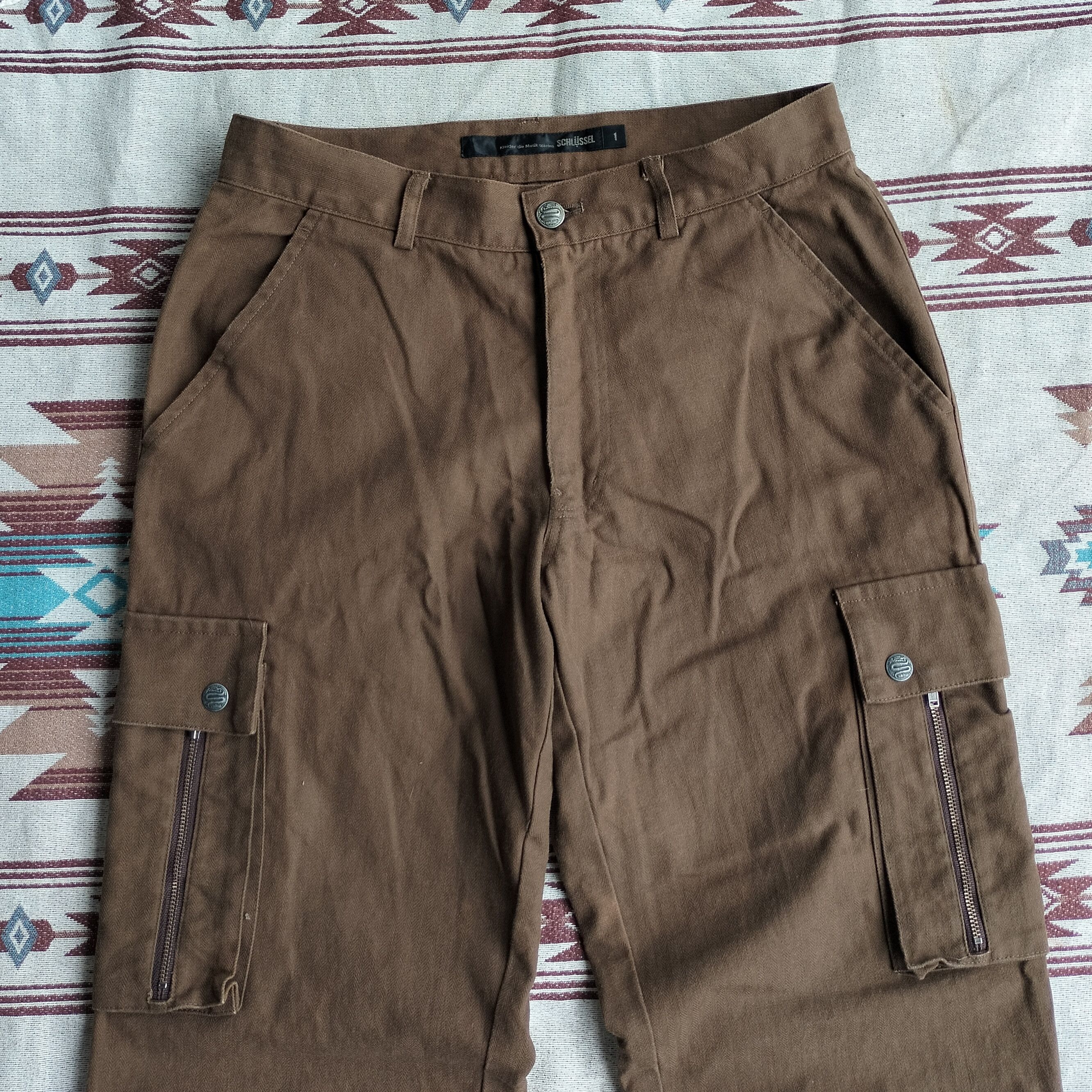 PPFM Schlussel bondage wide leg cargo pants (Realy rare) Size US 30 / EU 46 - 3 Thumbnail