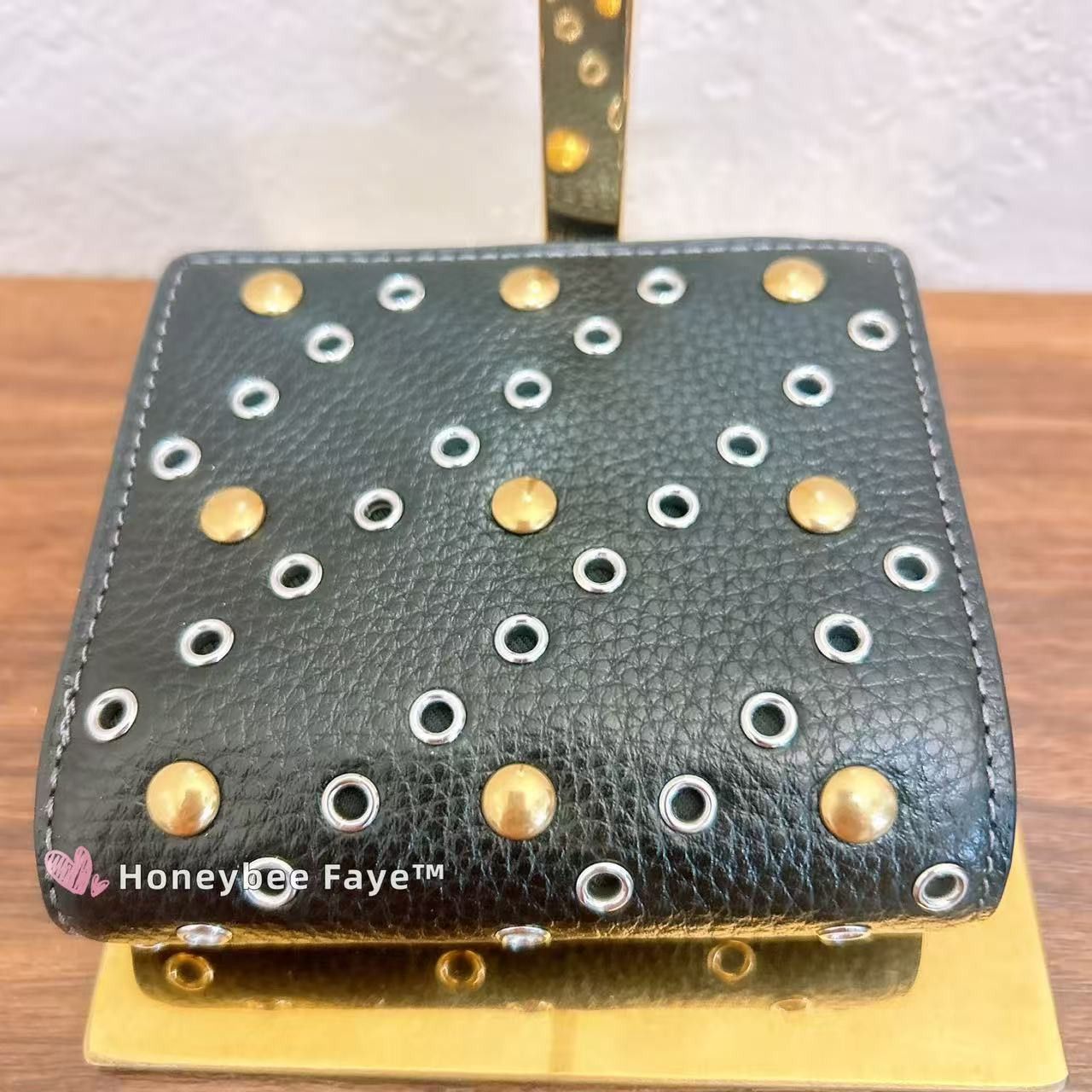 Coach NWT Coach CCL78 Snap Wallet With Rivets Silver/Black Multi Size ONE SIZE - 2 Thumbnail