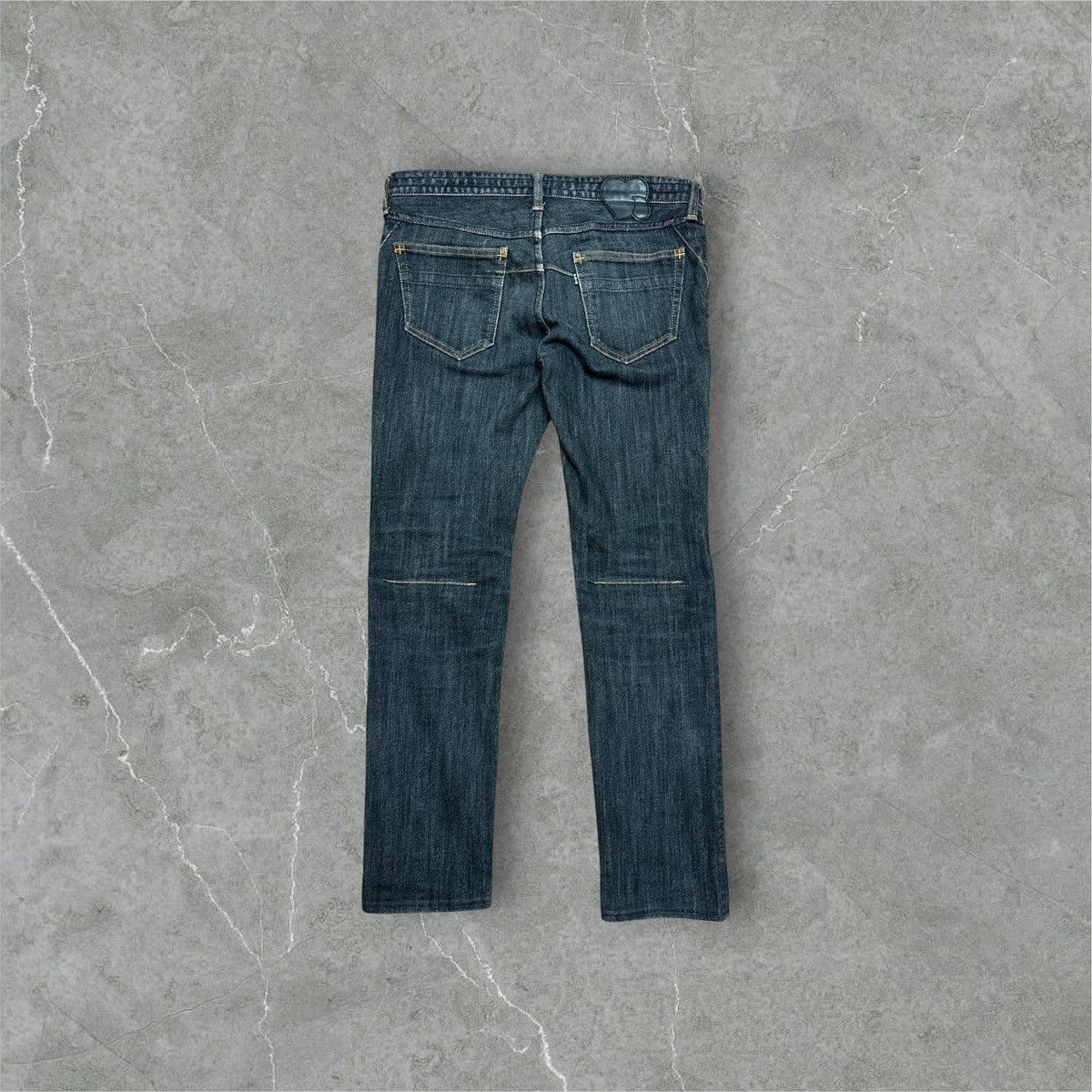 Number (N)ine FW07 Number Nine Crying Heart Pain Black Denim Jeans