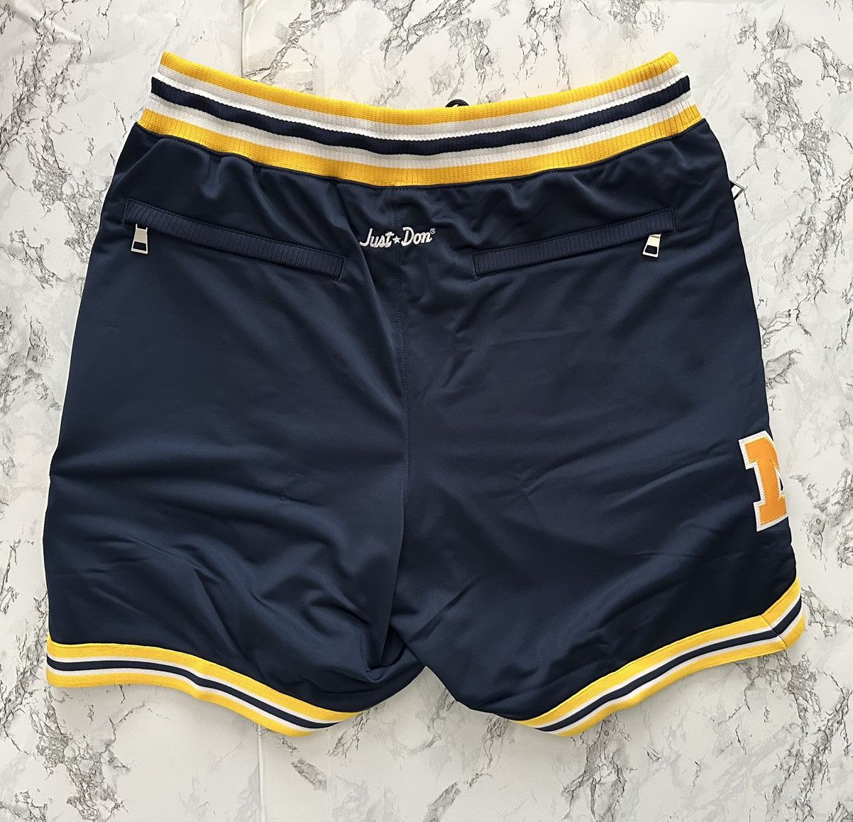 Just Don Air Jordan Just Don Michigan Wolverines PE Shorts RARE Size US 32 / EU 48 - 2 Thumbnail