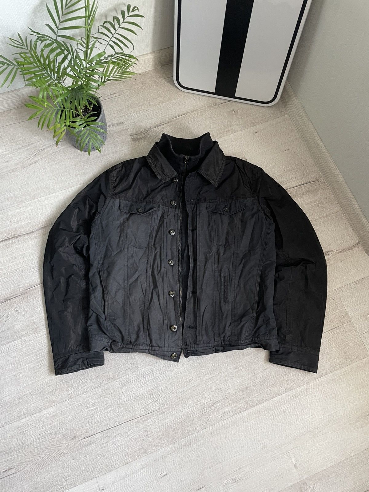 Vintage Diesel Industry Jacket Nylon Y2k Cyber Streetwear