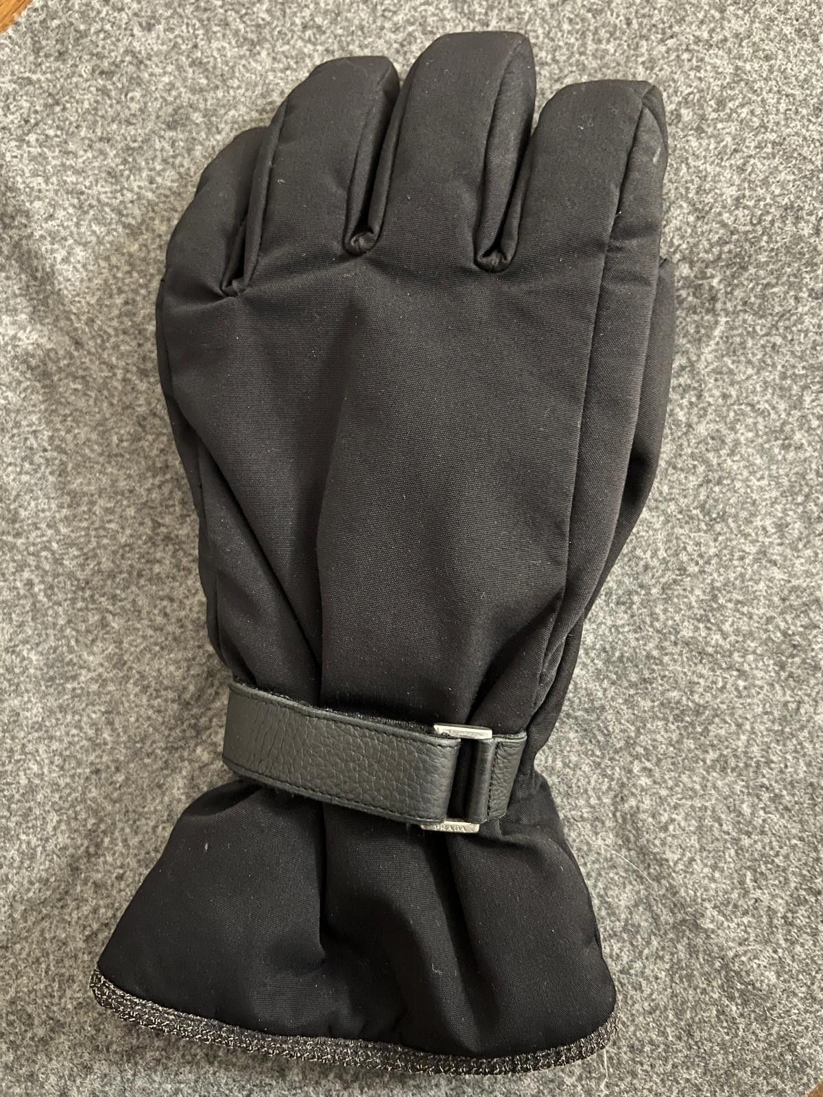 Prada Prada Black Padded Skii Gloves - Adjustable Leather Strap Size ONE SIZE - 3 Thumbnail