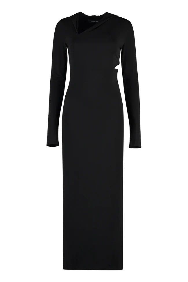 Versace o1y0226 Maxi Dress in Black Size M / US 6-8 / IT 42-44 - 1 Thumbnail