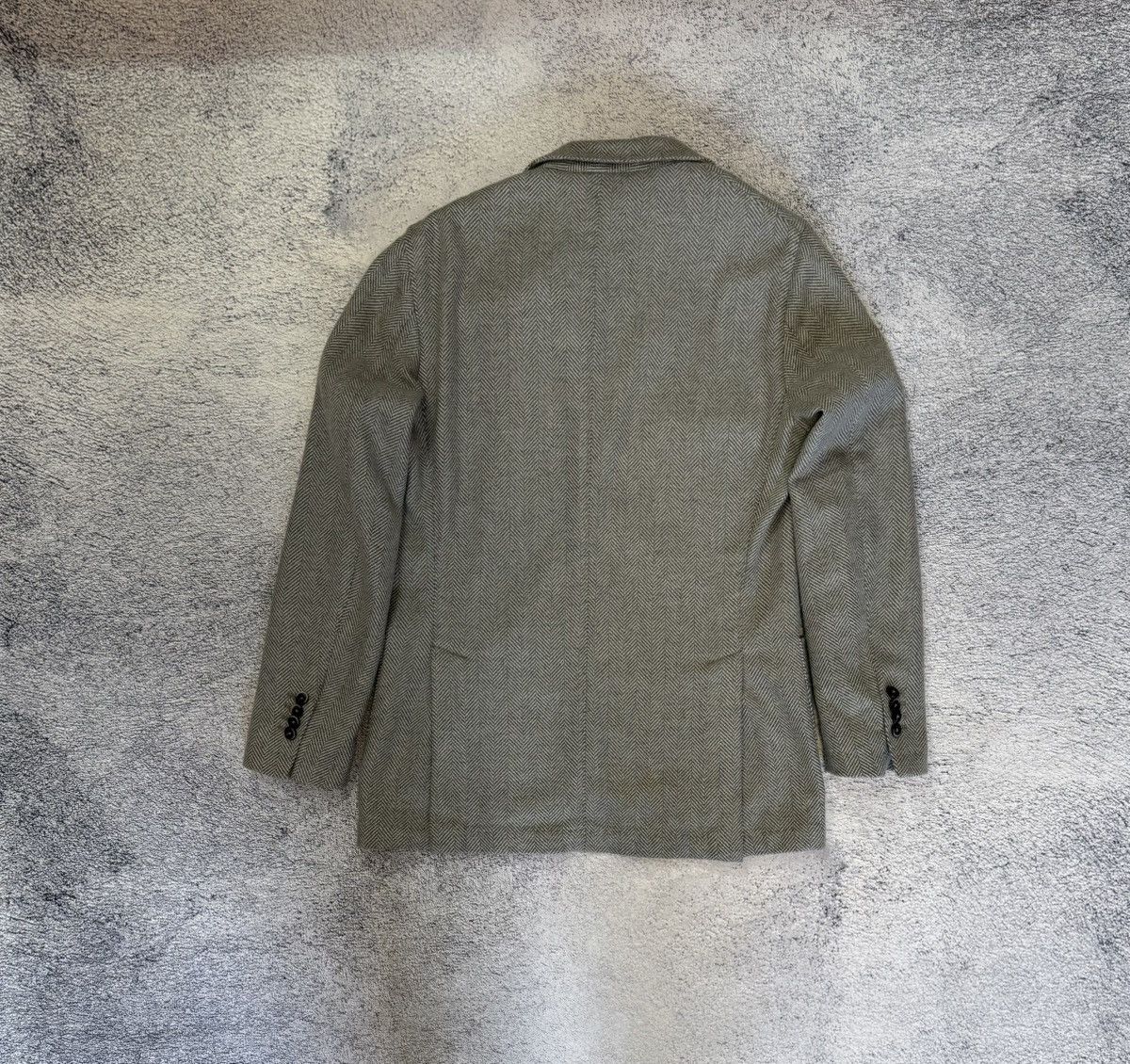 Boggi Boggi Milano Blazer Herringbone Wool Sport Coat Italy 48R Size 38R - 13 Thumbnail