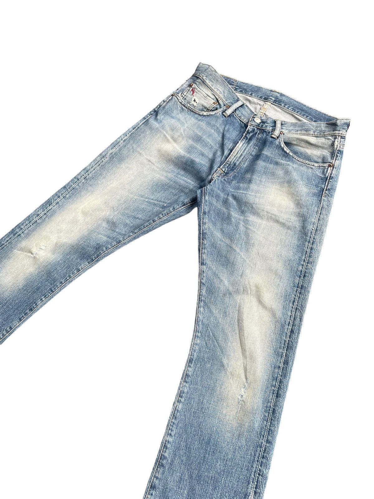 Ralph Lauren Ralph Lauren Slim Straight Distresed Denim Size US 33 - 2 Thumbnail