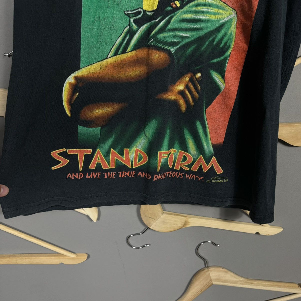 Bob Marley × Vintage Vintage Stand Firm Rasta T-shirt Size US M / EU 48-50 / 2 - 3 Thumbnail