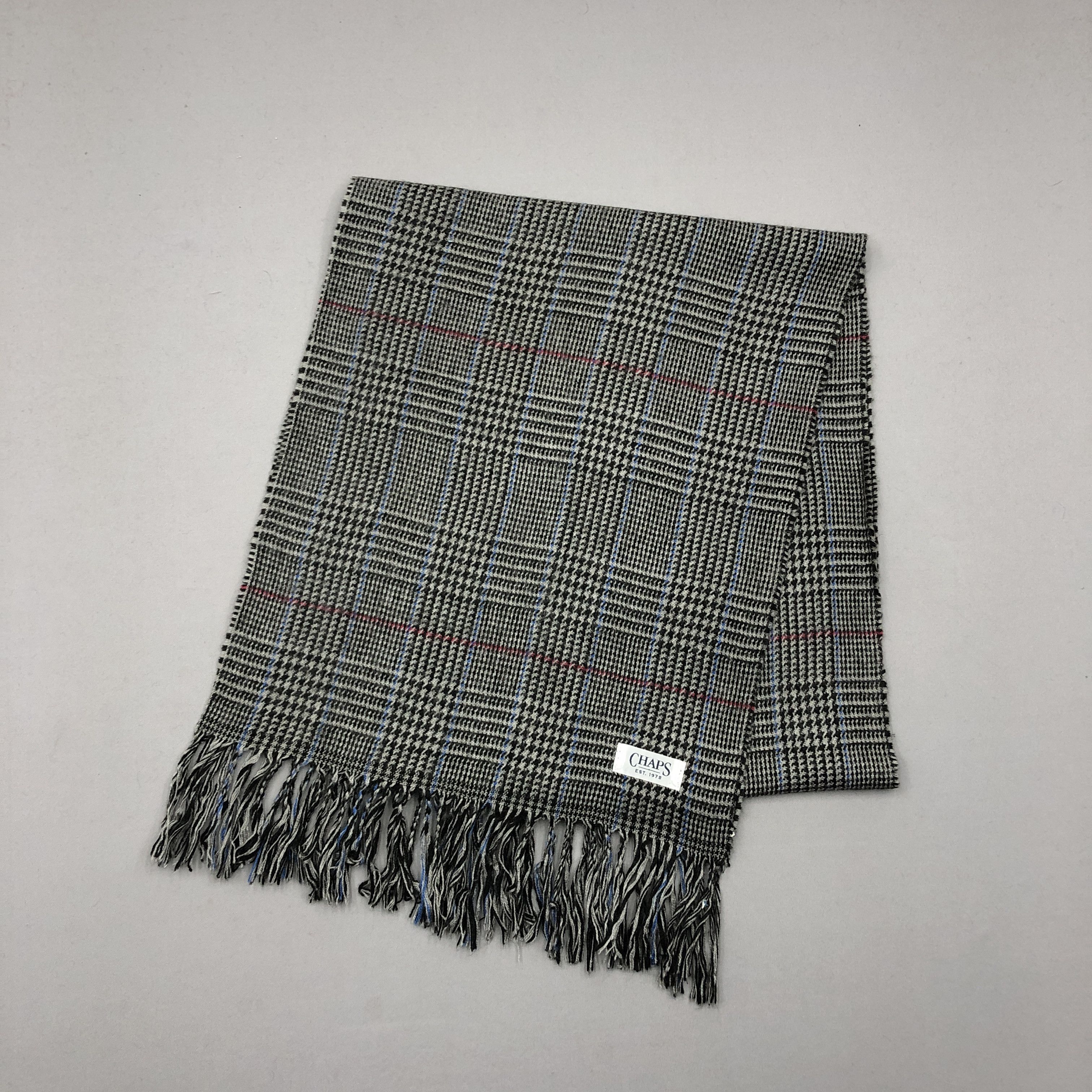 Chaps Ralph Lauren Vintage Chaps Scarf Muffler Tweed Wool Scarves Size ONE SIZE - 3 Thumbnail