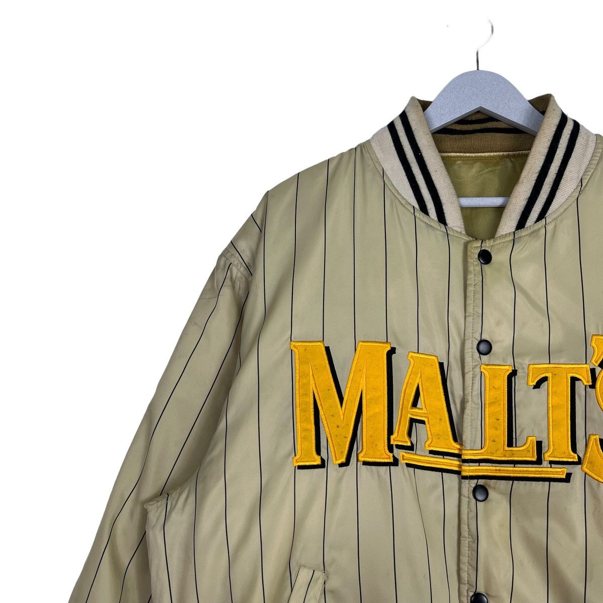 Japanese Brand 🔥 VINTAGE MALTS REVERSIBLE BASEBALL BOMBER JACKET Size US L / EU 52-54 / 3 - 7 Thumbnail