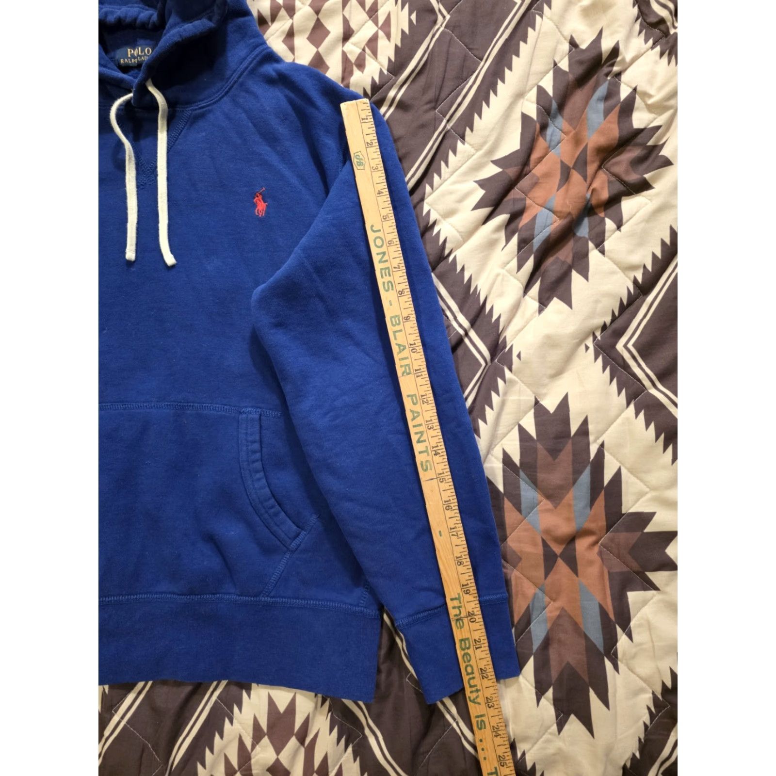 Polo Ralph Lauren Polo Ralph Lauren Pullover Hoodie Boxy Adult Medium Royal Blue w/ Red Pony Size US M / EU 48-50 / 2 - 7 Thumbnail