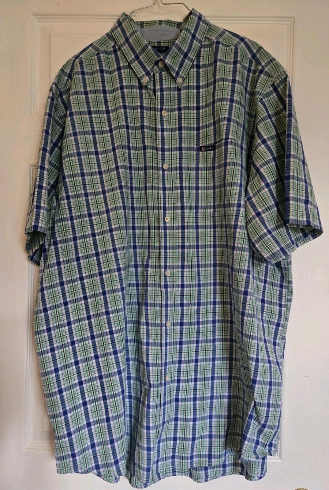 Chaps Dress Shirt Chaps 2XT 2X Button Down Light Green Spring Plai Size US XXL / EU 58 / 5 - 7 Thumbnail