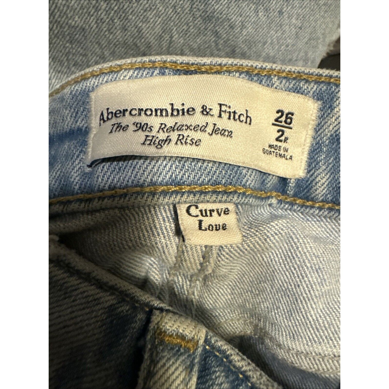 Abercrombie & Fitch Abercrombie Fitch Womens 26/2 Jean The 90s Relaxed High Rise Size 26" / US 2 / IT 38 - 4 Thumbnail