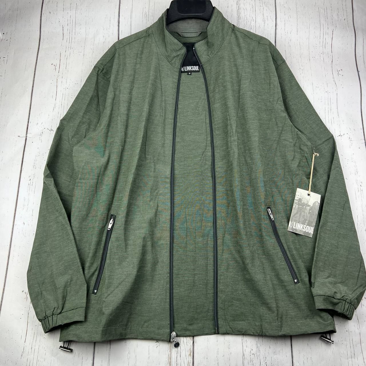 Other LinkSoul Golf Medium Full Zipped Jacket Green Men New Size US M / EU 48-50 / 2 - 3 Thumbnail