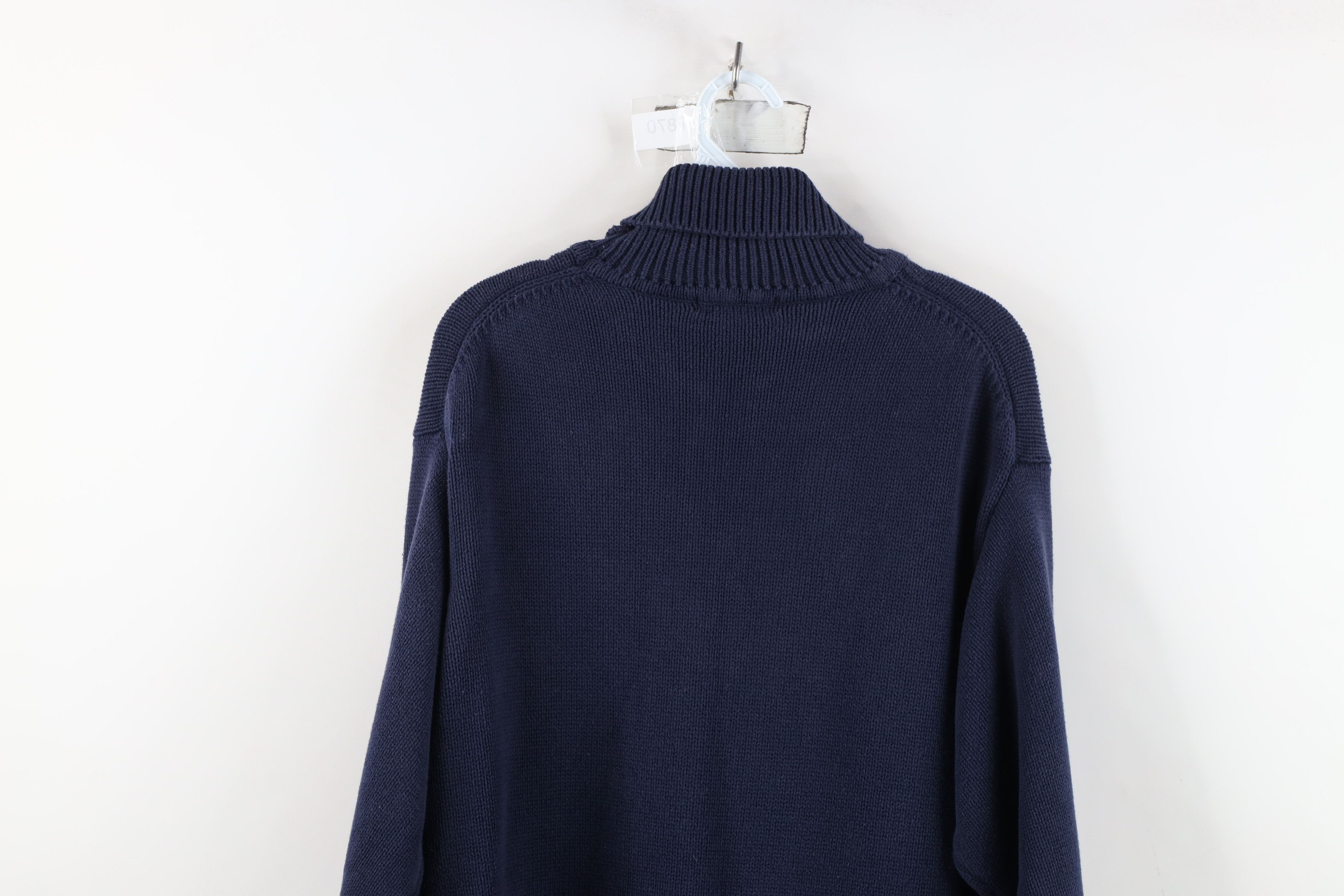 Vintage Vintage 90s Streetwear Horse Polo Turtleneck Sweater Knit Size XL / US 12-14 / IT 48-50 - 13 Thumbnail