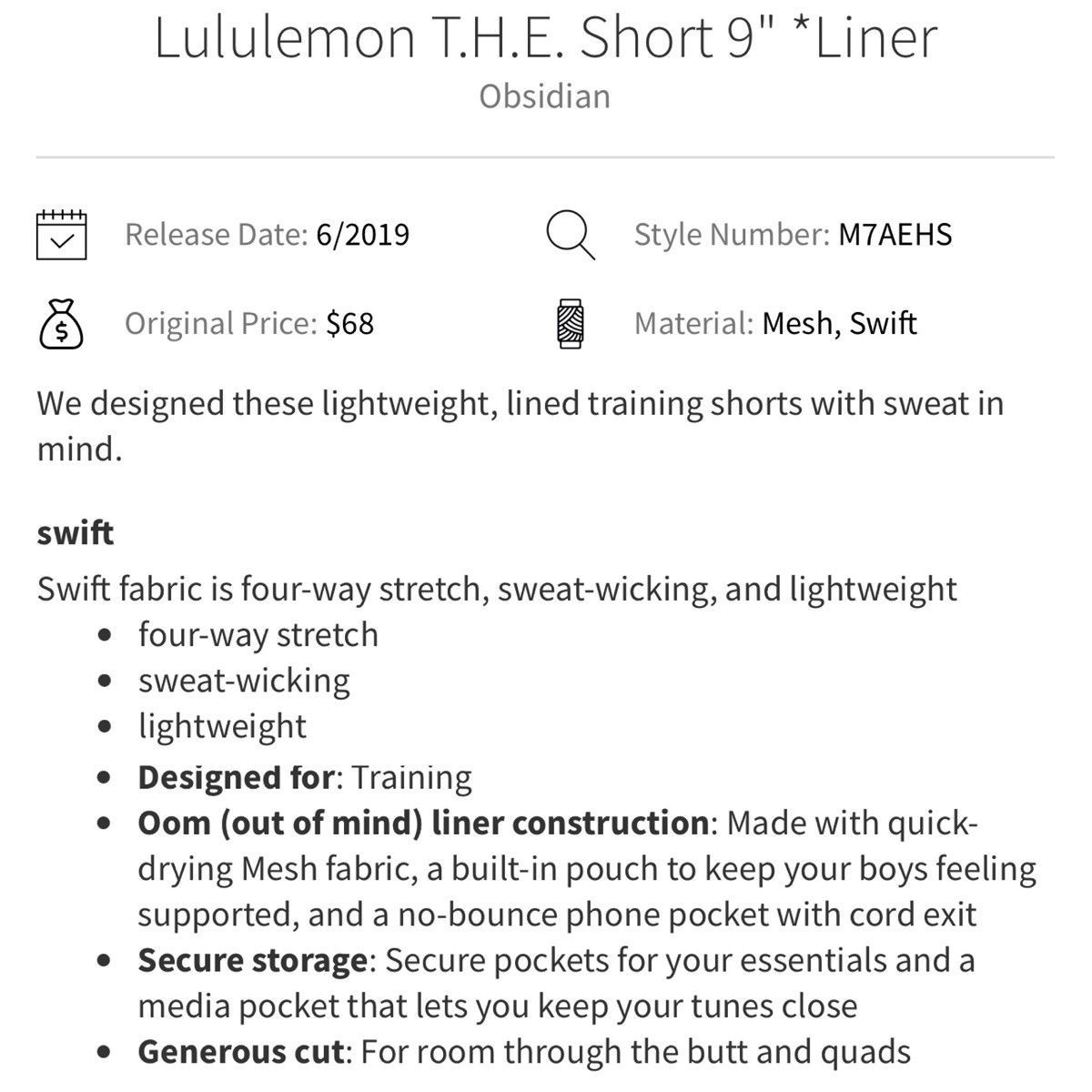 Lululemon Lululemon T.H.E. Short Liner 9" Size US 34 / EU 50 - 6 Thumbnail