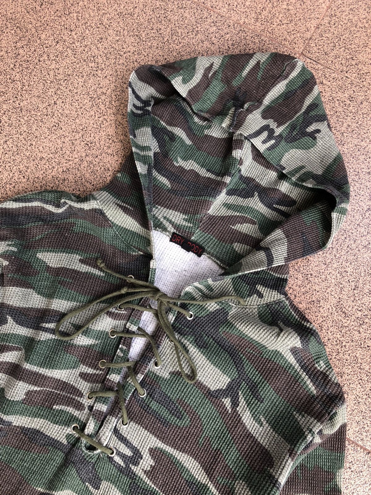 Japanese Brand 2000s DryBody Lace Up Camo vkei style Size US M / EU 48-50 / 2 - 3 Thumbnail