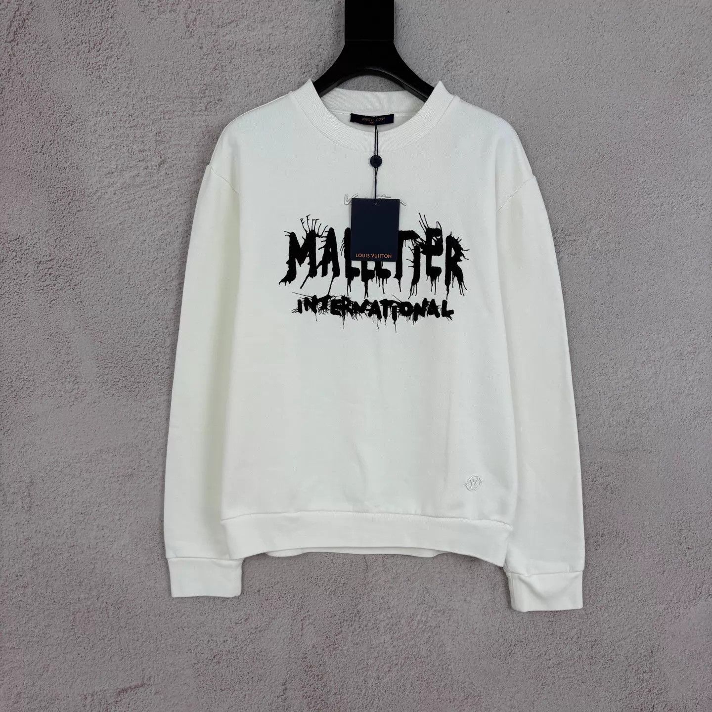 Louis Vuitton LV Graffiti Damier White Crewneck Sweatshirt Size US XXL / EU 58 / 5 - 1 Thumbnail
