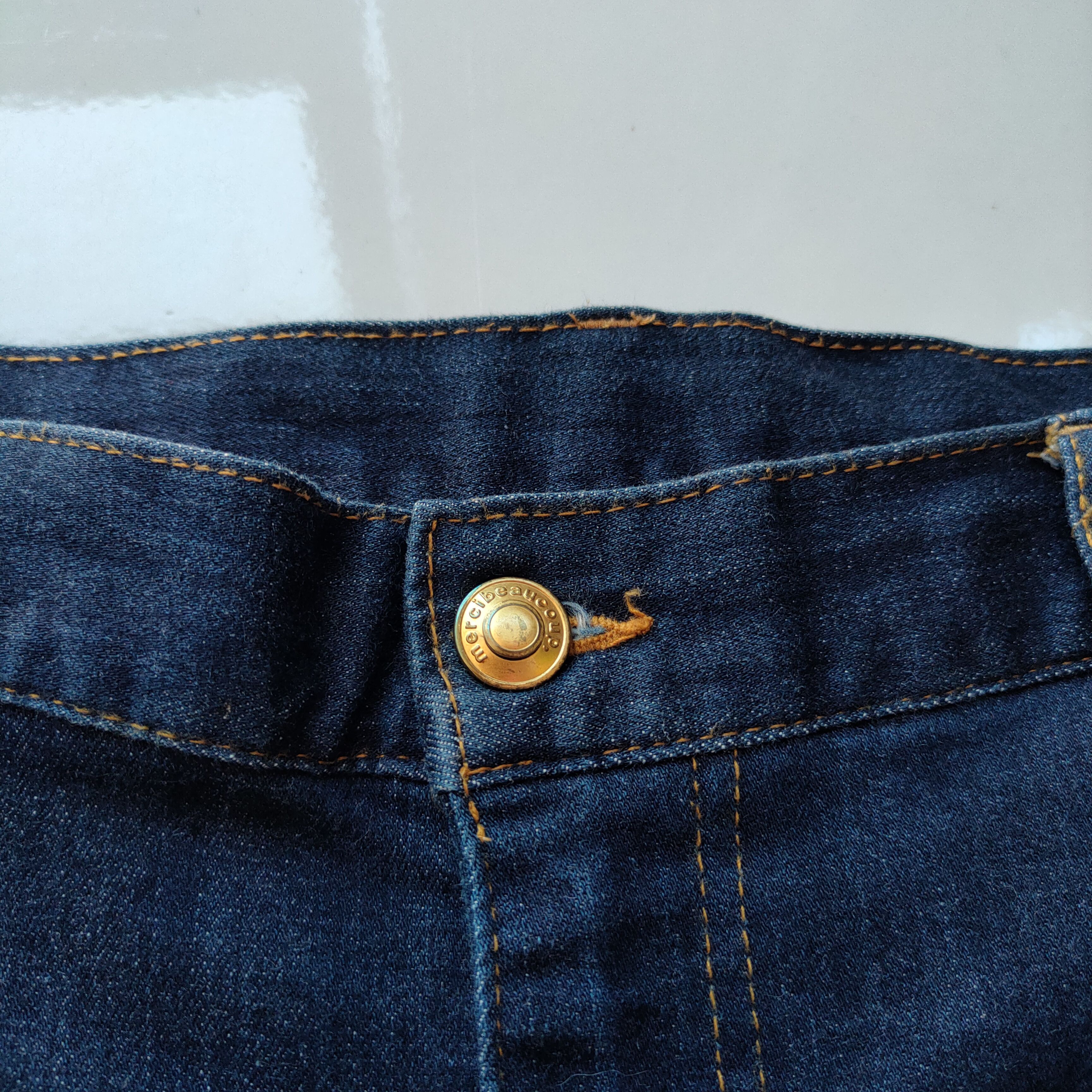 mercibeaucoup ISSEY MIYAKE DENIM SKINNY BUSH PANTS Size US 30 / EU 46 - 4 Thumbnail