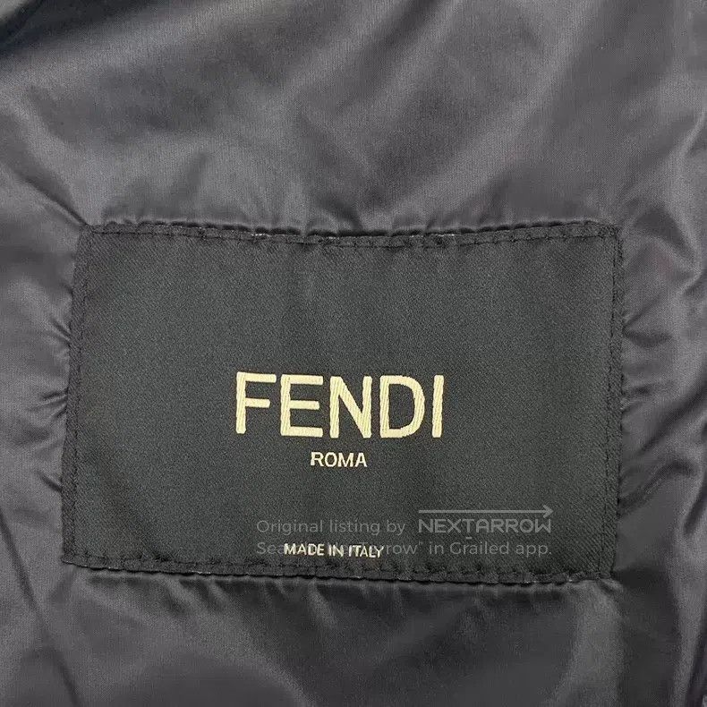 Fendi Fendi Black Double F Jacquard Embroidered Cotton Collar Zi Size US M / EU 48-50 / 2 - 5 Thumbnail