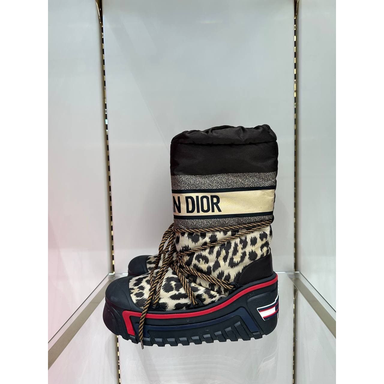 Dior Dior Stylish Leopard Print Snow Boots Sz.37-38 Size US 7.5 / IT 37.5 - 1 Thumbnail