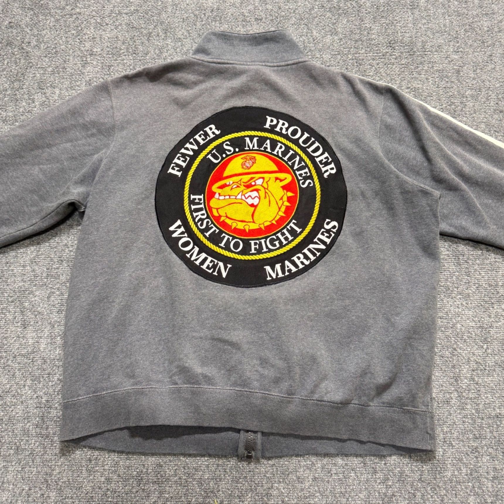 Champion Champion U.S. Marine Corps Jacket Men L Full Zip Gray Size US L / EU 52-54 / 3 - 3 Thumbnail
