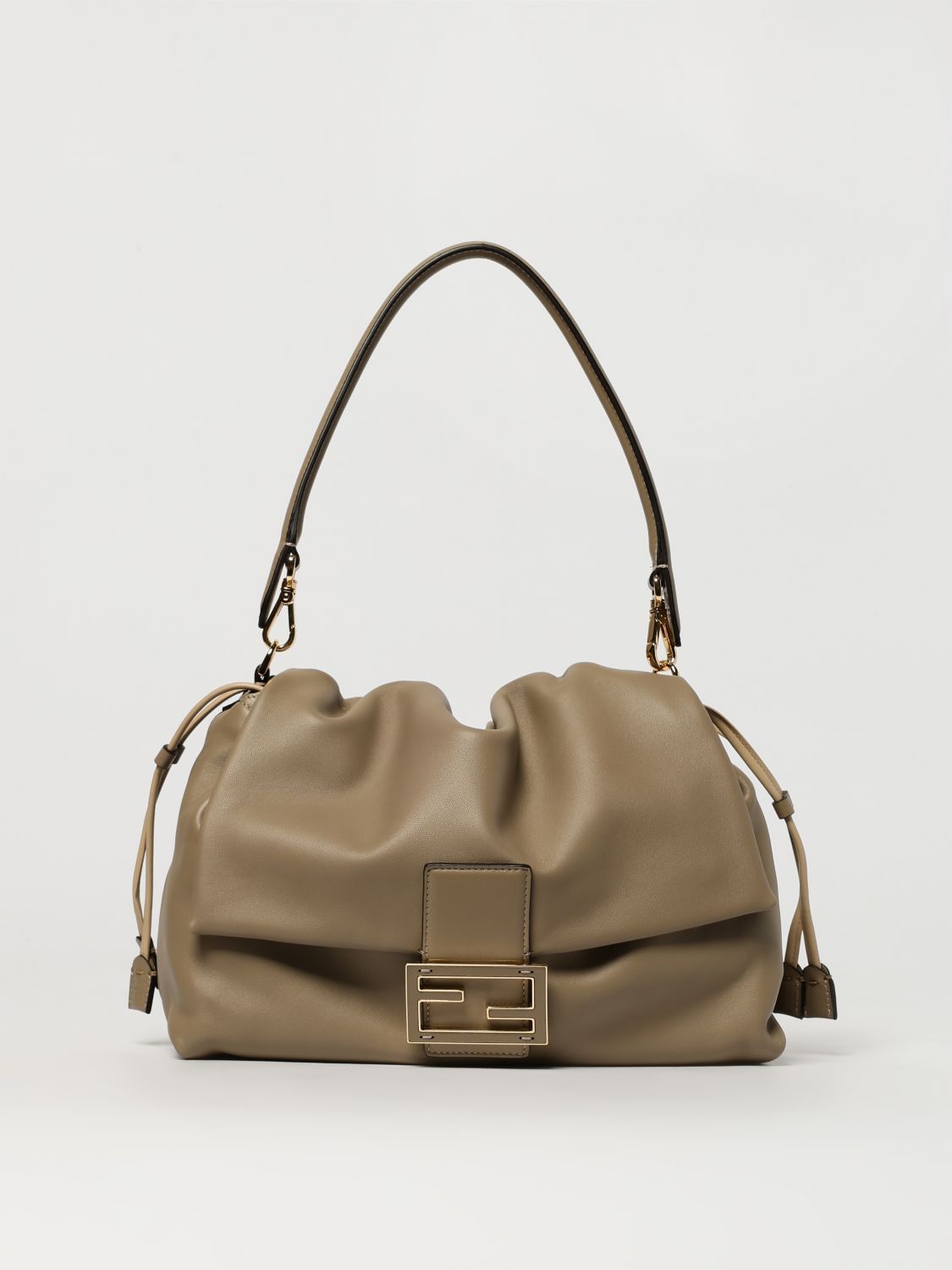 Fendi Shoulder Bag Woman Kaki, Women's